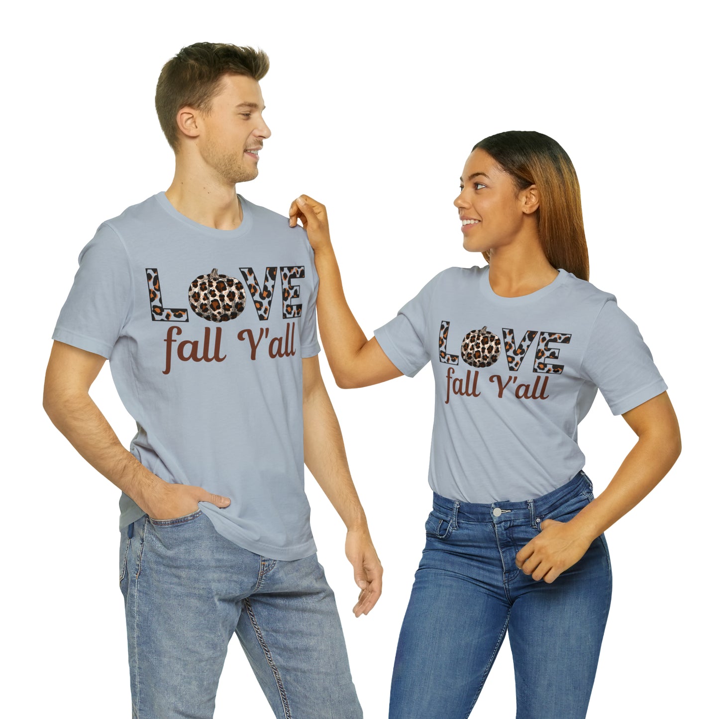 Leopard Print Love Fall Y'all Love Fall shirt Fall lover gift