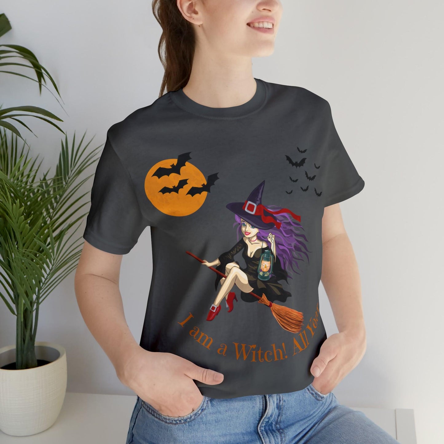 I am a witch All year Halloween Shirt,Vintage Witch Shirts Funny Witch Shirt Halloween Clothes Halloween Vibes Halloween Retro Halloween Outfit - Giftsmojo