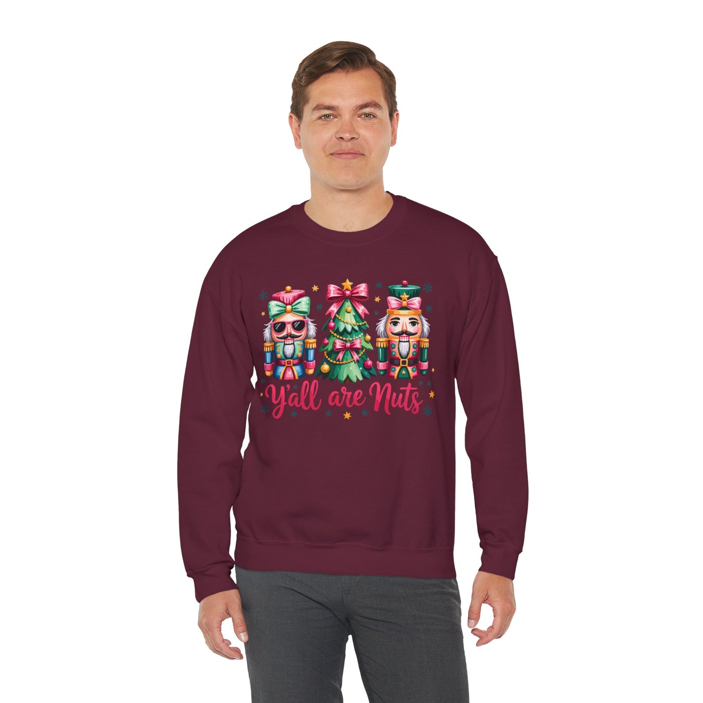 Nutcracker Characters and Christmas Tree Sweatshirt | Holiday Crewneck