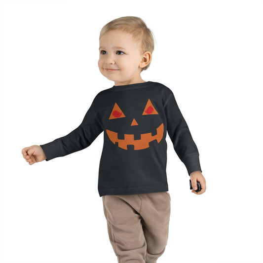 Kids Halloween Pumpkin Face Shirt Kids Jack O Lantern Shirt Kids Halloween Shirt Kids Long Sleeve Trick or Treat Outfit for Halloween - Giftsmojo