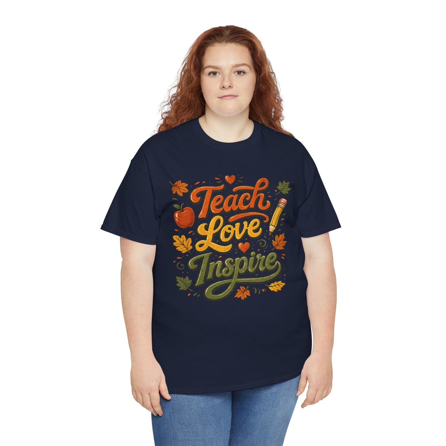 Teach Love Inspire T‑Shirt — Autumn Teacher Appreciation Tee
