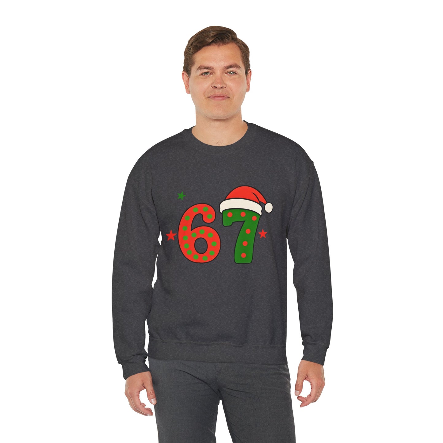 Funny Six Seven Santa Hat Sweatshirt