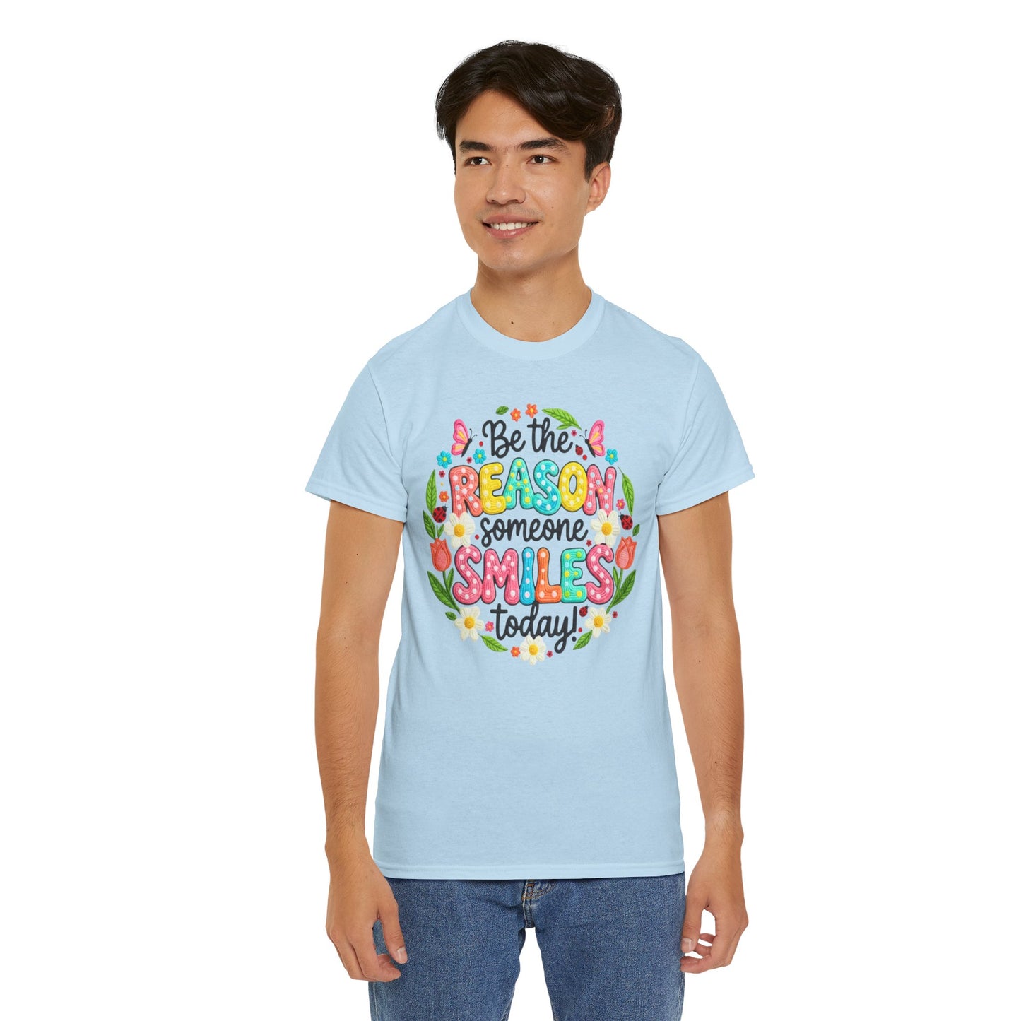 Be the Reason Someone Smiles Today Shirt | Kindness Tee - Giftsmojo