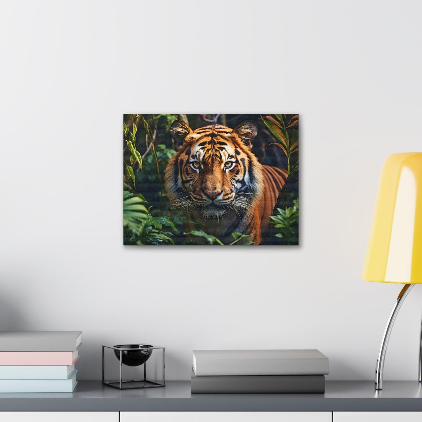 Tiger In Nature Art Canvas Gallery Wraps Tiger Print Large Canvas Art Animal Wall Art minimalist Wall Art Lover Gift - Giftsmojo