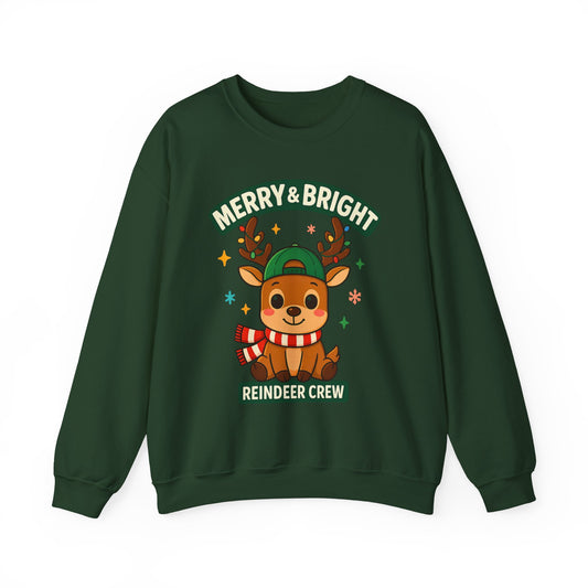 Reindeer With Scarf Christmas Sweatshirt – GiftsMojo