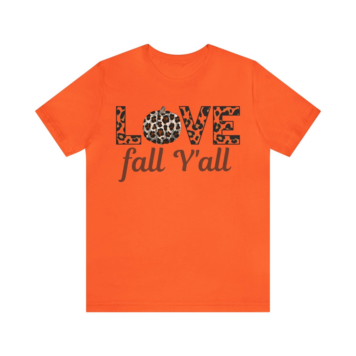 Leopard Print Love Fall Y'all Love Fall shirt Fall lover gift - Giftsmojo