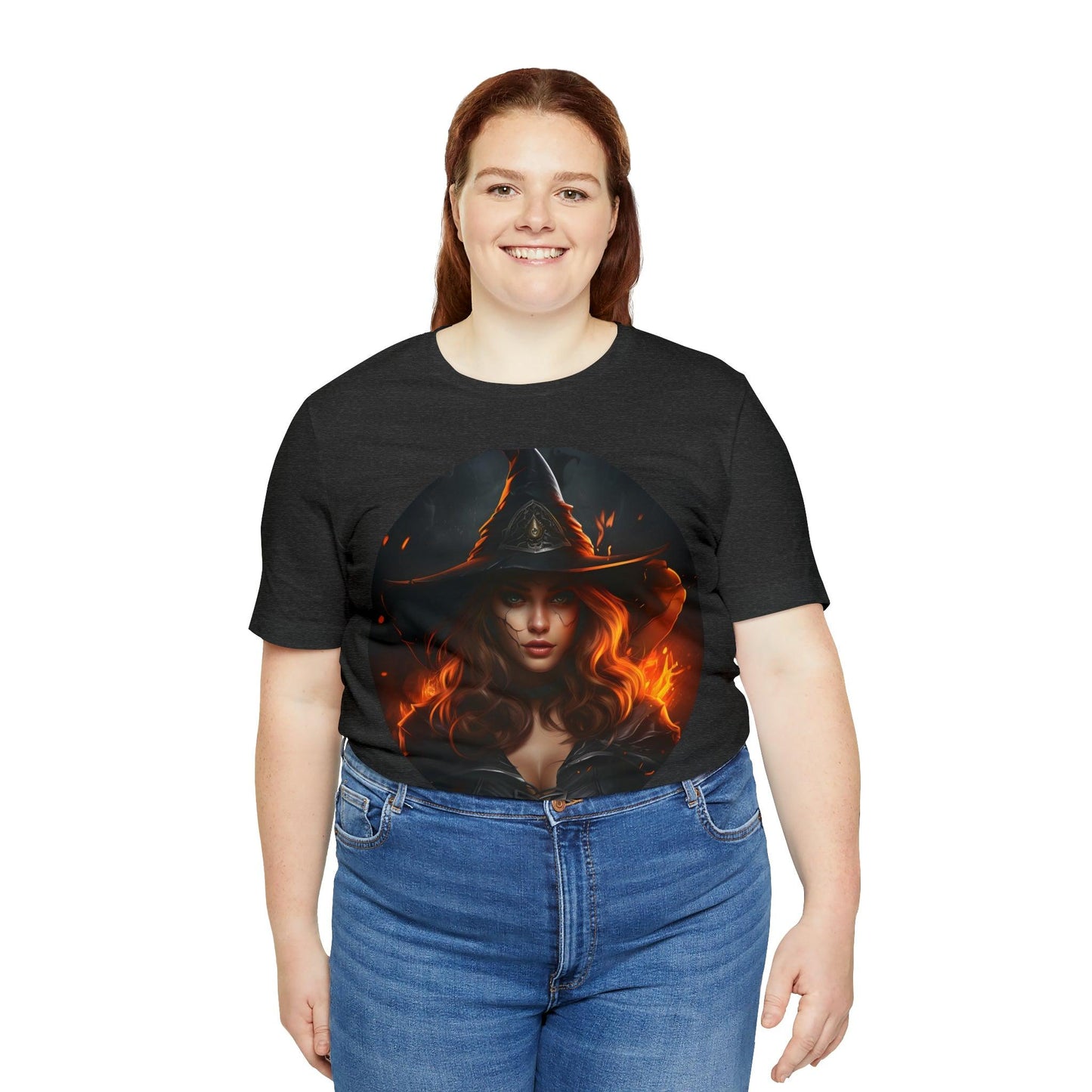 Spooky Witch Costume Spooky Season Vintage Halloween Shirt Moon Goddess Witch Shirt Halloween Costume Witch Shirt Women Halloween Party Tee - Giftsmojo