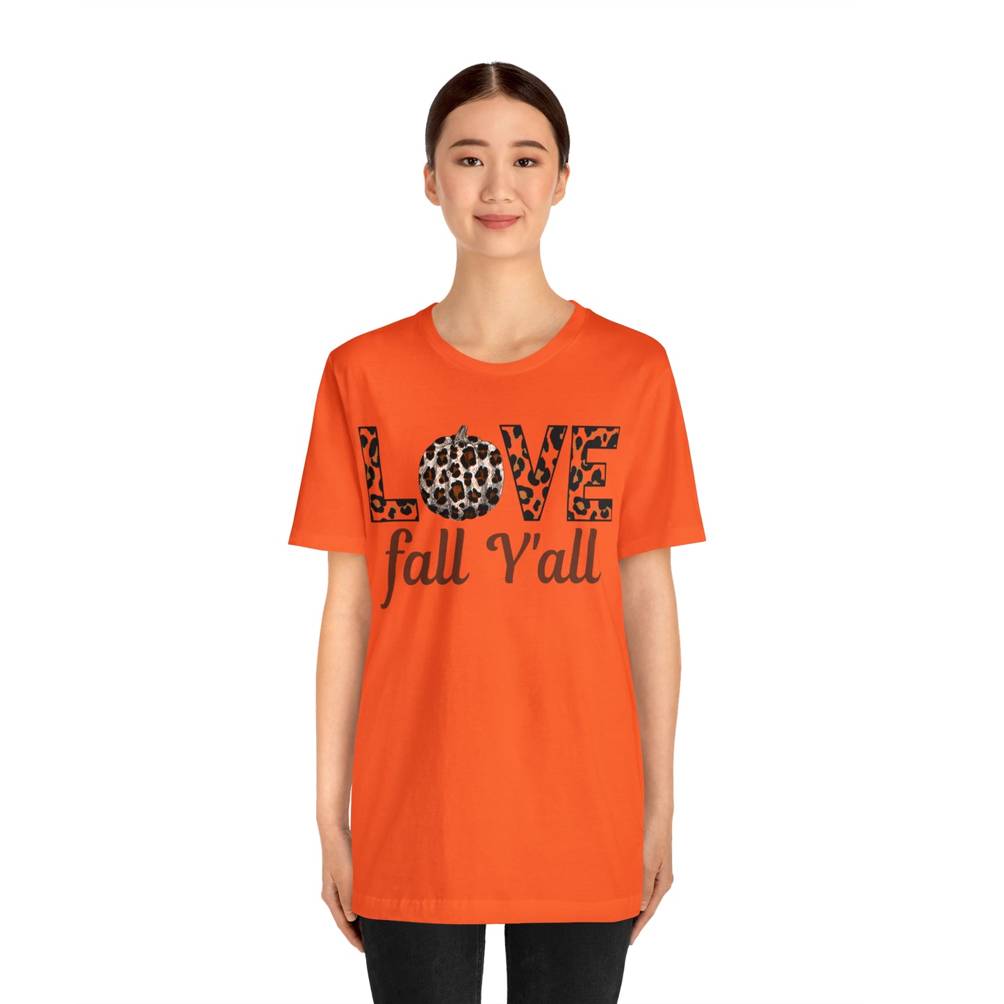 Leopard Print Love Fall Y'all Love Fall shirt Fall lover gift