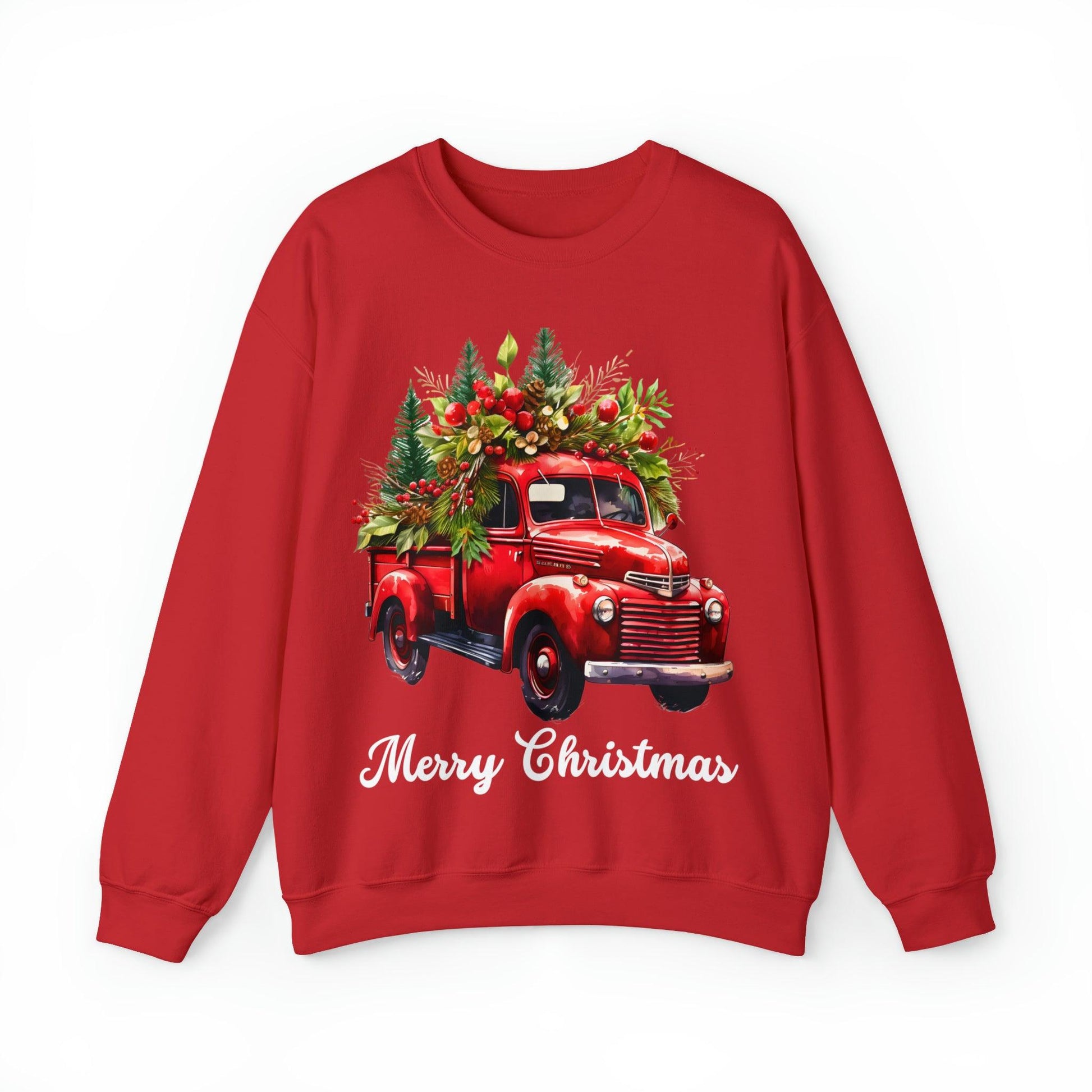 Christmas Tree Sweatshirt Christmas Truck Sweatshirt Christmas Sweater Tree Truck Shirt Christmas Sweatshirt Tree Sweat Pine Tree Pullover - Giftsmojo