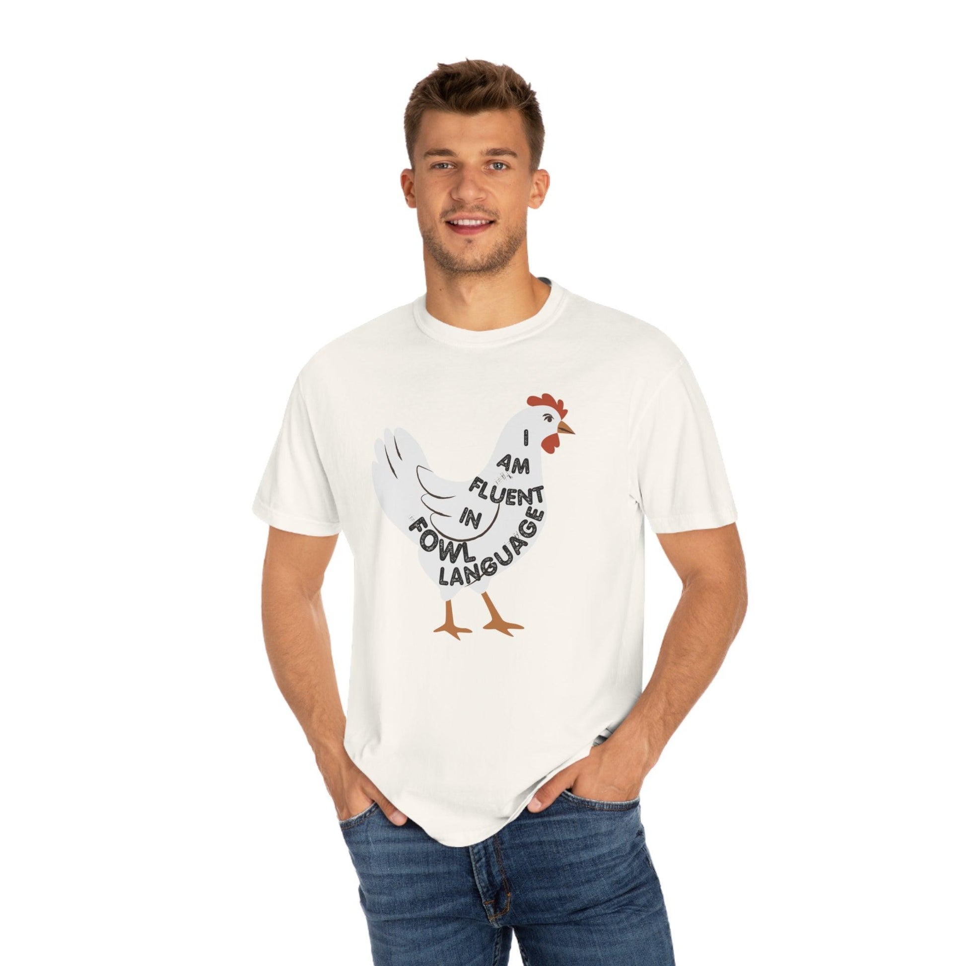 Chicken Shirt Chicken Tee Chicken Owner Gift - Gift For Chicken Lover gift, Fluent in Fowl Language shirt - Giftsmojo