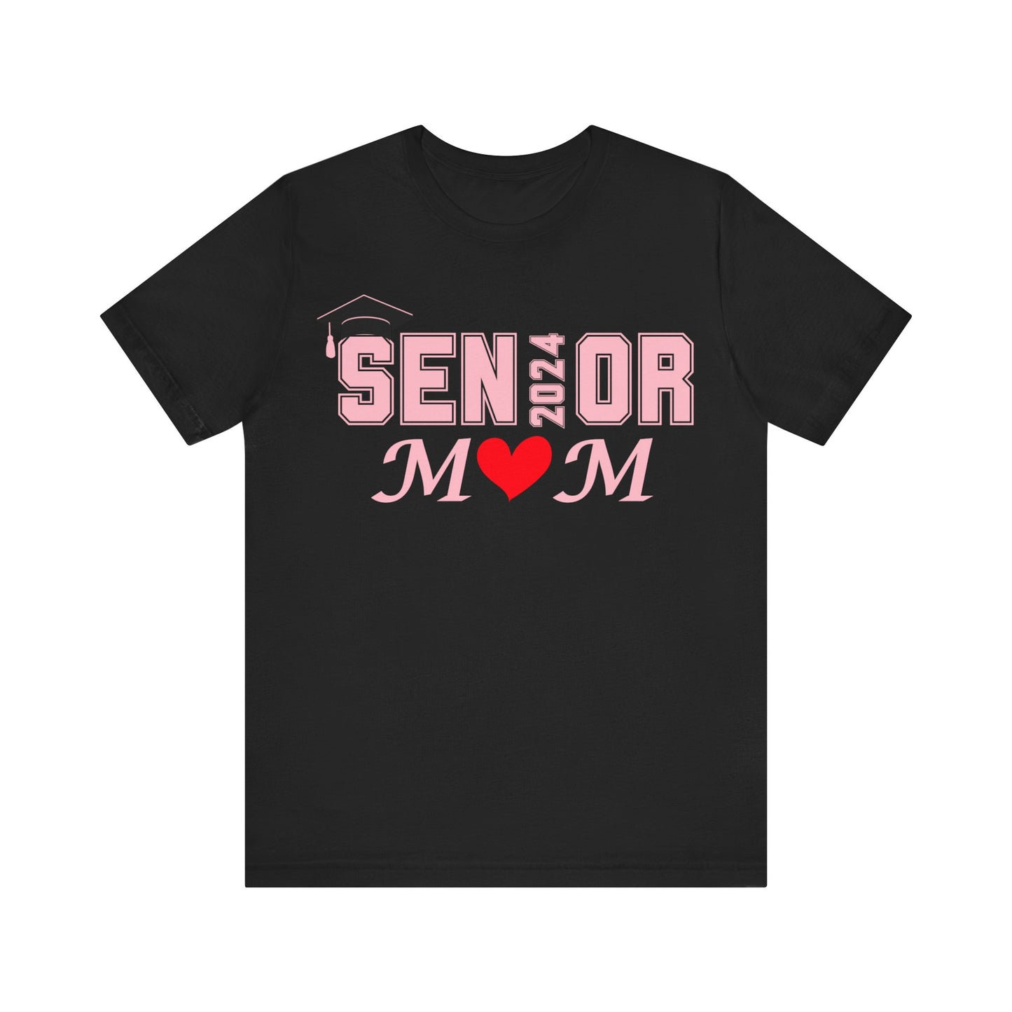 Senior Mom Class of 2024 T-Shirt Pink - Proud Senior Mom Shirt Graduation