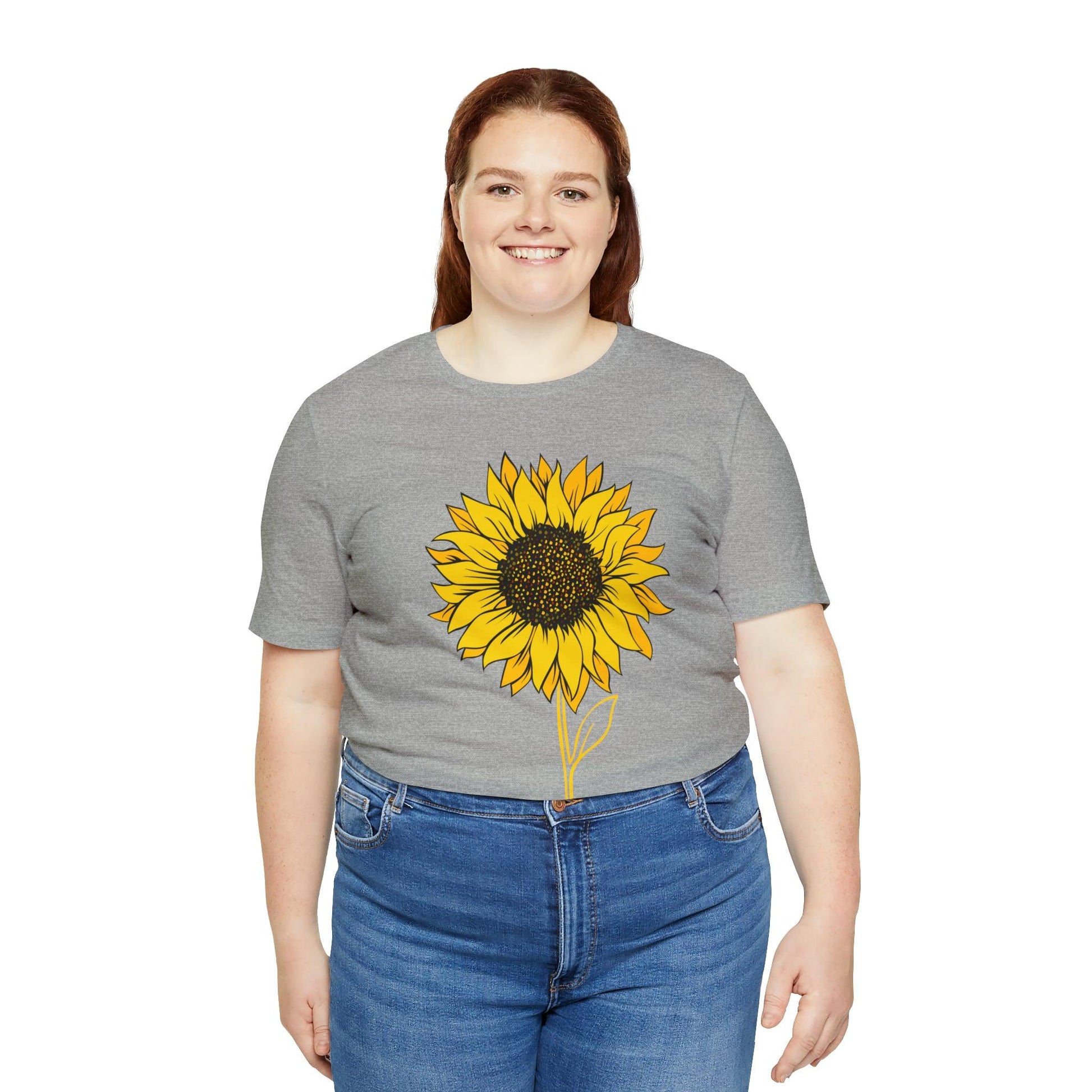 Sunflower Shirt, Floral Tee Shirt, Flower Shirt, Garden Shirt, Womens Fall Summer Shirt Sunshine Tee, Gift for Gardener, Nature love T shirt - Giftsmojo