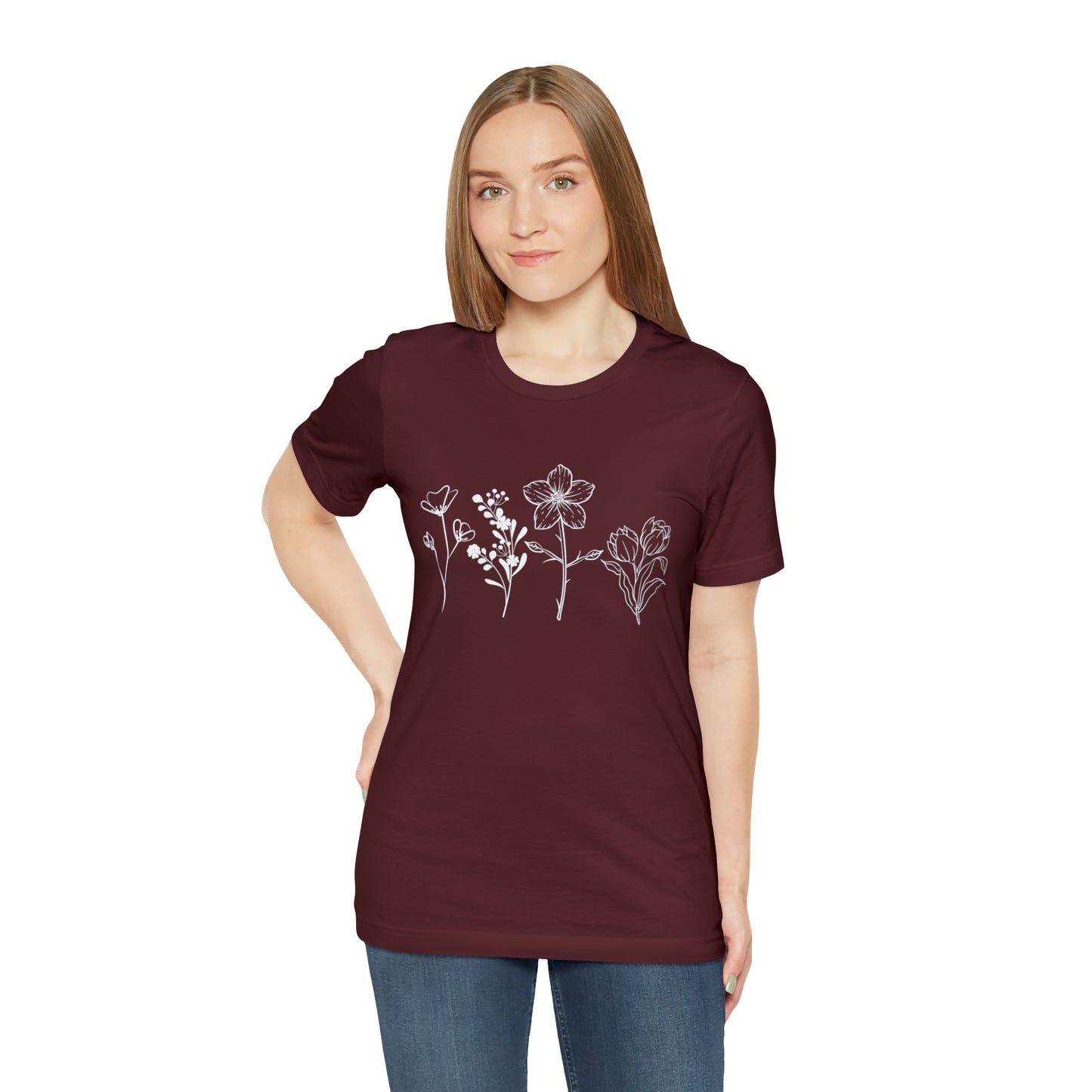 Wildflower Tshirt, Wild Flowers Shirt, Floral Tshirt, Flower Shirt, Gift for Women, Ladies Shirts, Best Friend Gift, Plant Mom shirt Garden