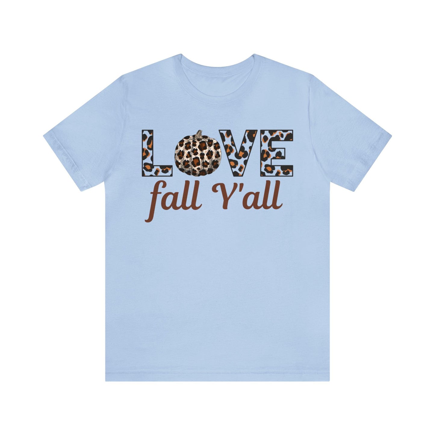 Leopard Print Love Fall Y'all Love Fall shirt Fall lover gift - Giftsmojo