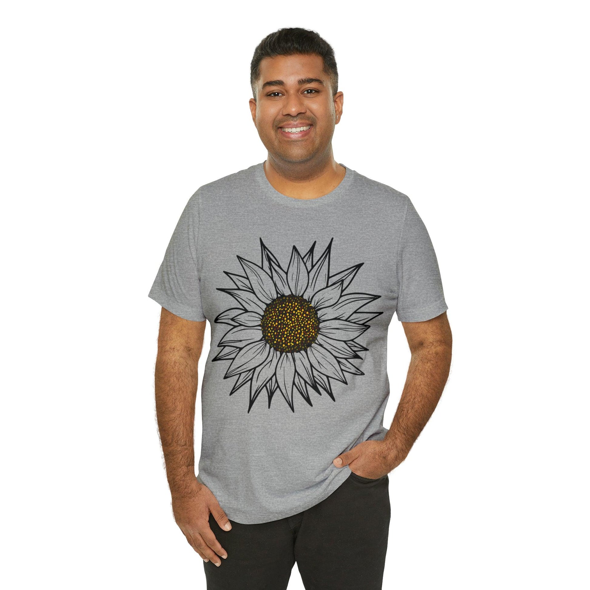 Sunflower Shirt, Floral Tee Shirt, Flower Shirt, Garden Shirt, Womens Fall Summer Shirt Sunshine Tee, Gift for Gardener, Nature love shirt - Giftsmojo