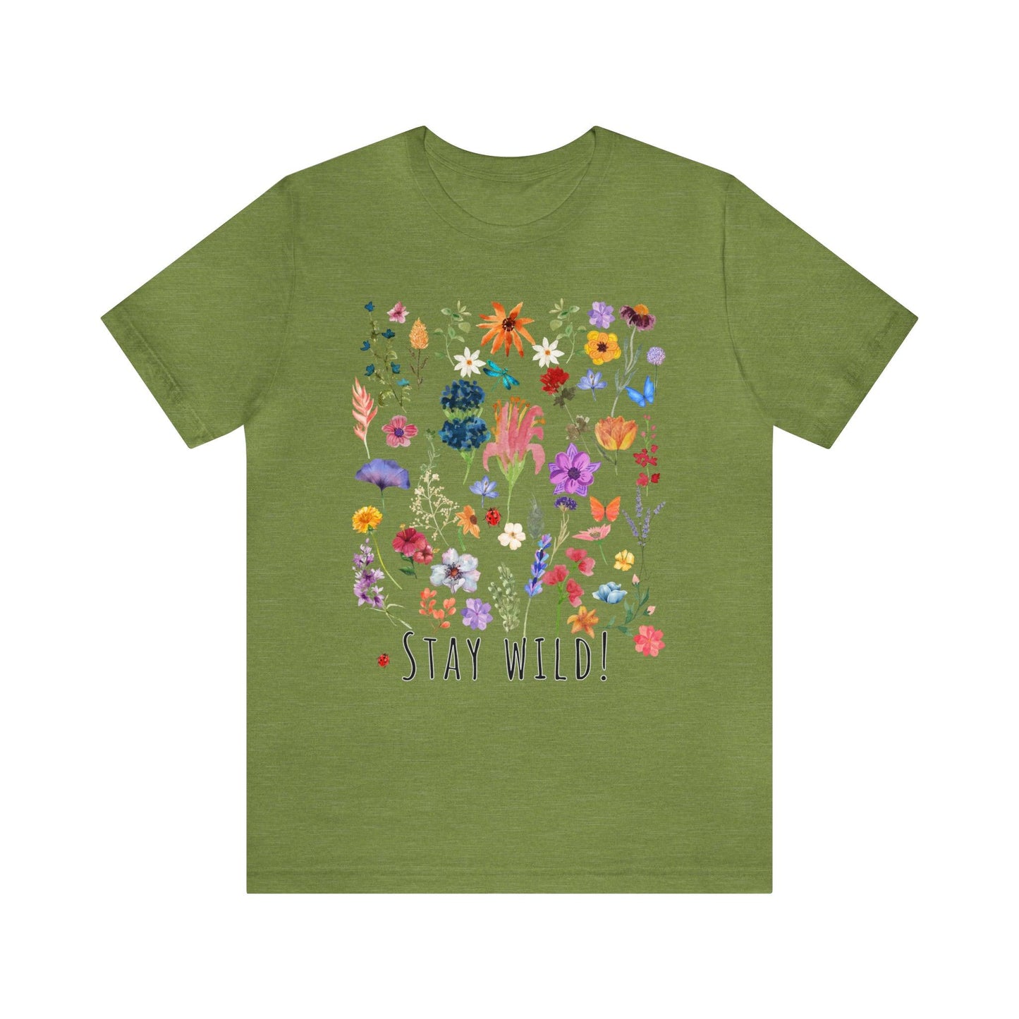 Wildflower Tshirt, Stay Wild Flowers Shirt, Floral Tshirt, Flower Shirt, Gift for Women, Ladies Shirts, Best Friend Gift, Plant Mom shirt - Giftsmojo