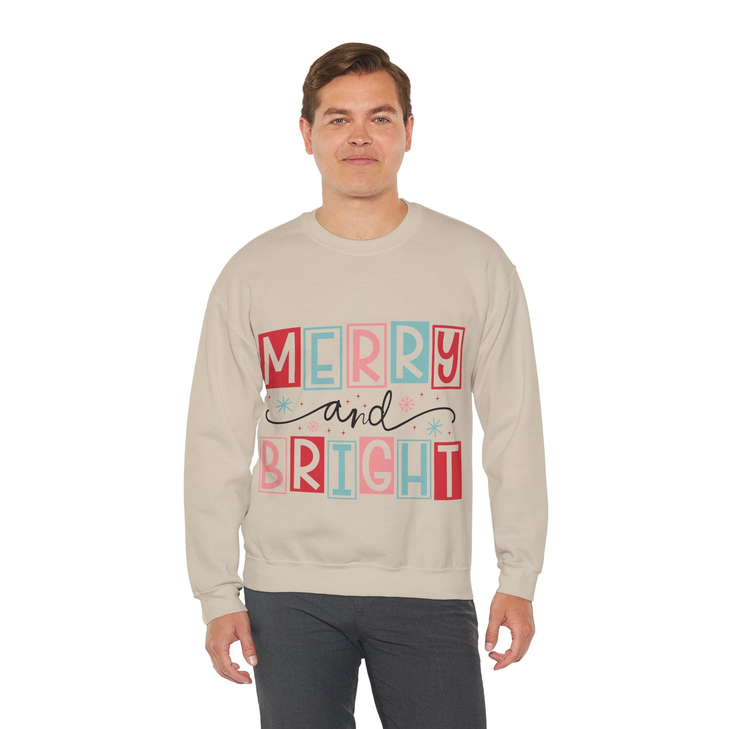 Merry and Bright Sweatshirt Christmas Sweatshirt