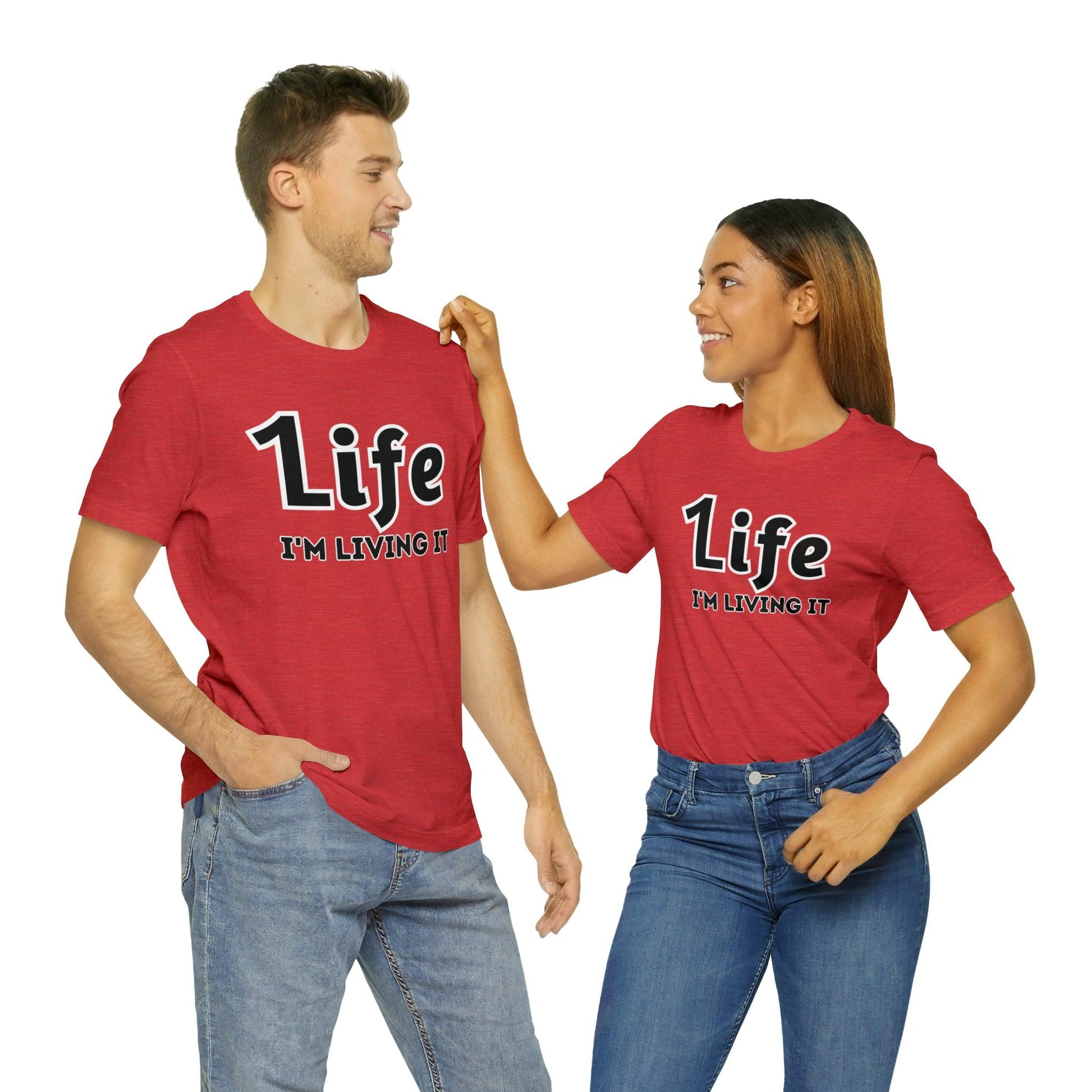 One Life I'M Living It Shirt One life Shirt 1life shirt Live Your Life You Only Have One Life To Live Shirt - Giftsmojo
