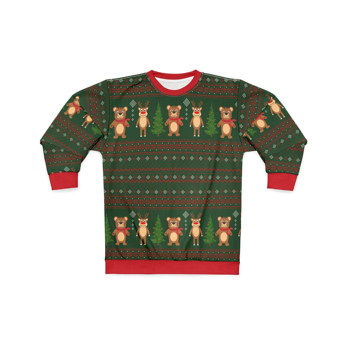 Ugly Christmas Sweater Green Christmas Sweatshirt Ugly Sweatshirt Full Ugly Christmas Shirt - Giftsmojo