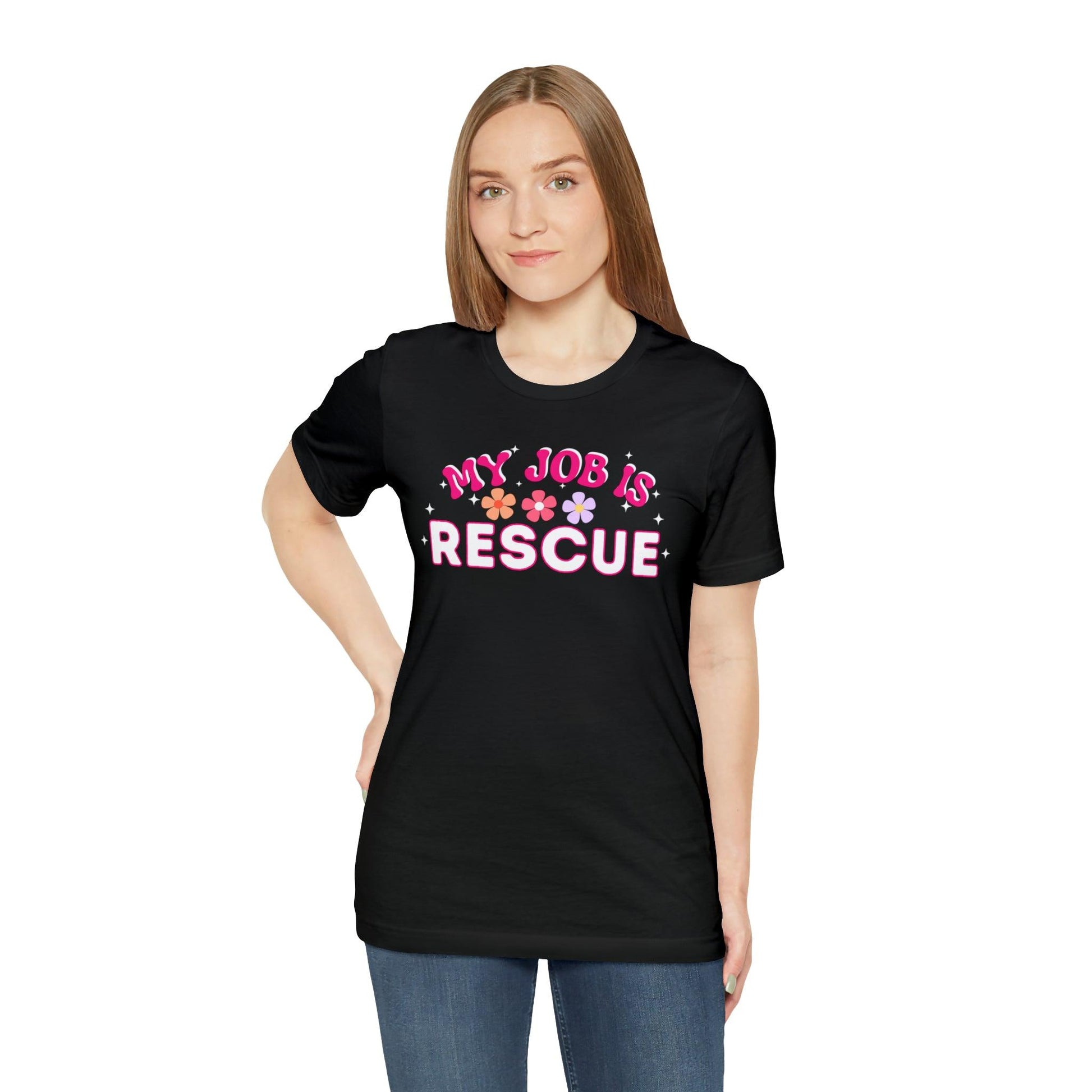 My Job is Rescue Shirt Firefighter Shirt Coast Guard Shirt Paramedic, Lifeguard, - Giftsmojo