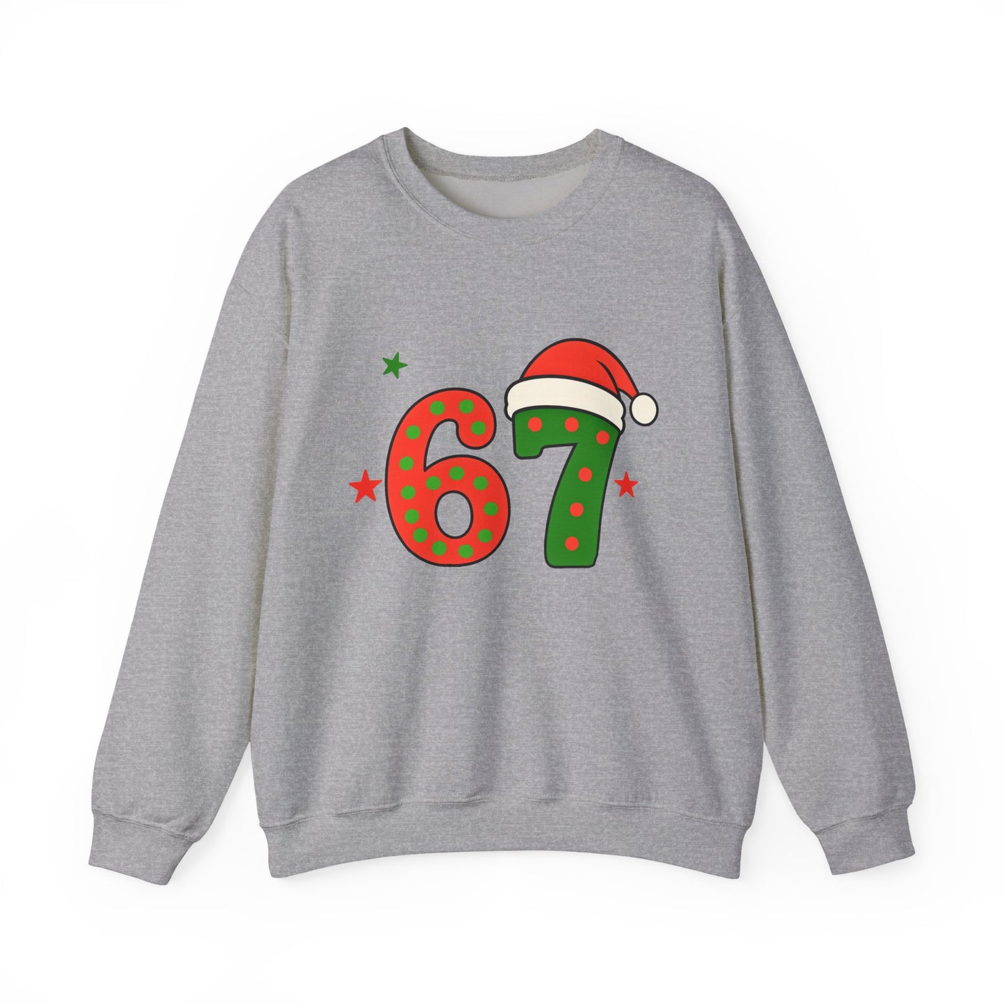 Funny Six Seven Santa Hat Sweatshirt
