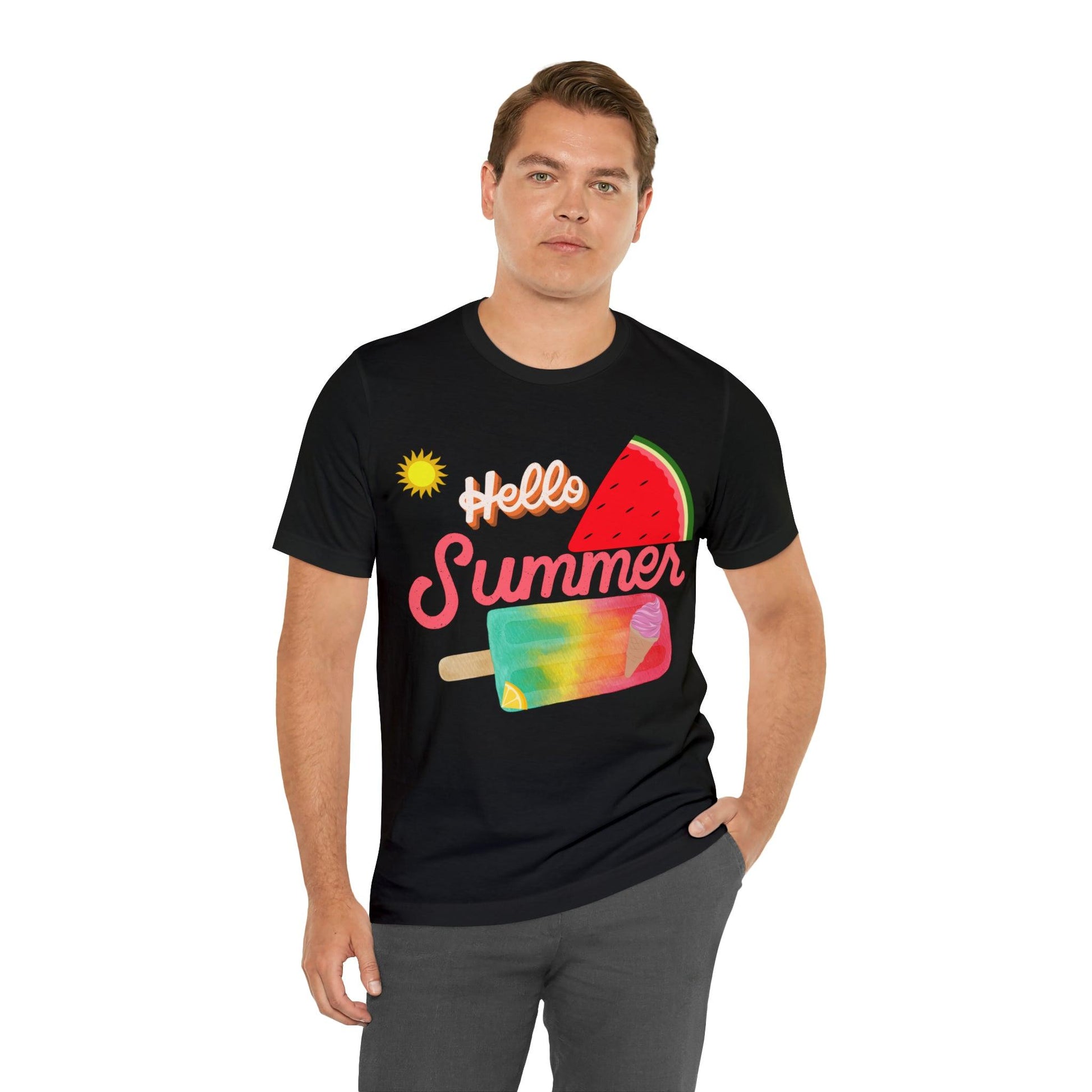 Hello Summer Shirt, Hello Summer, Summer shirts for women and men, Funny Shirt, Summer Vibes, Trendy Fashion, Summertime Fun - Giftsmojo