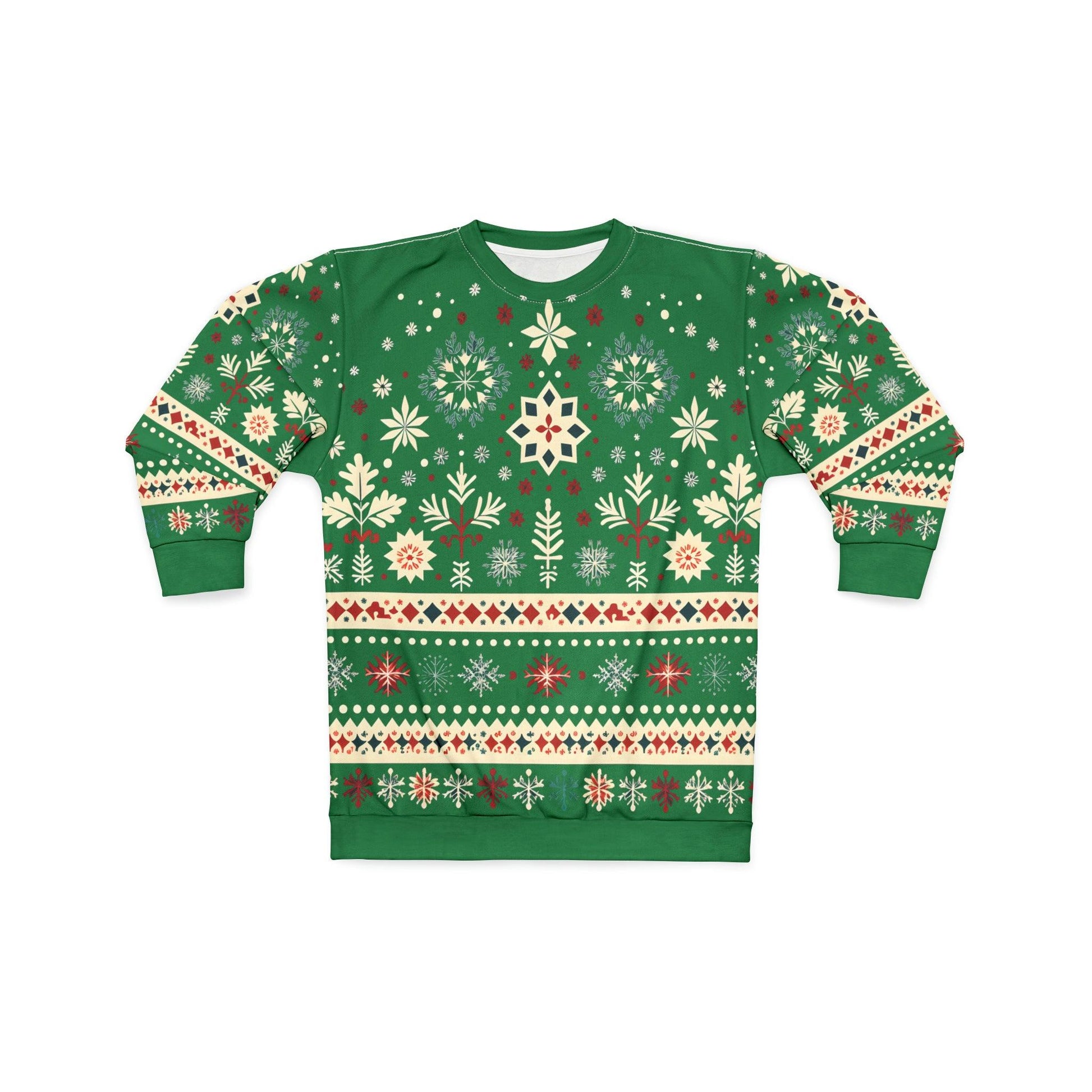 Ugly Christmas Sweater Green Christmas Sweatshirt Ugly Sweatshirt Full Ugly Christmas Shirt - Giftsmojo