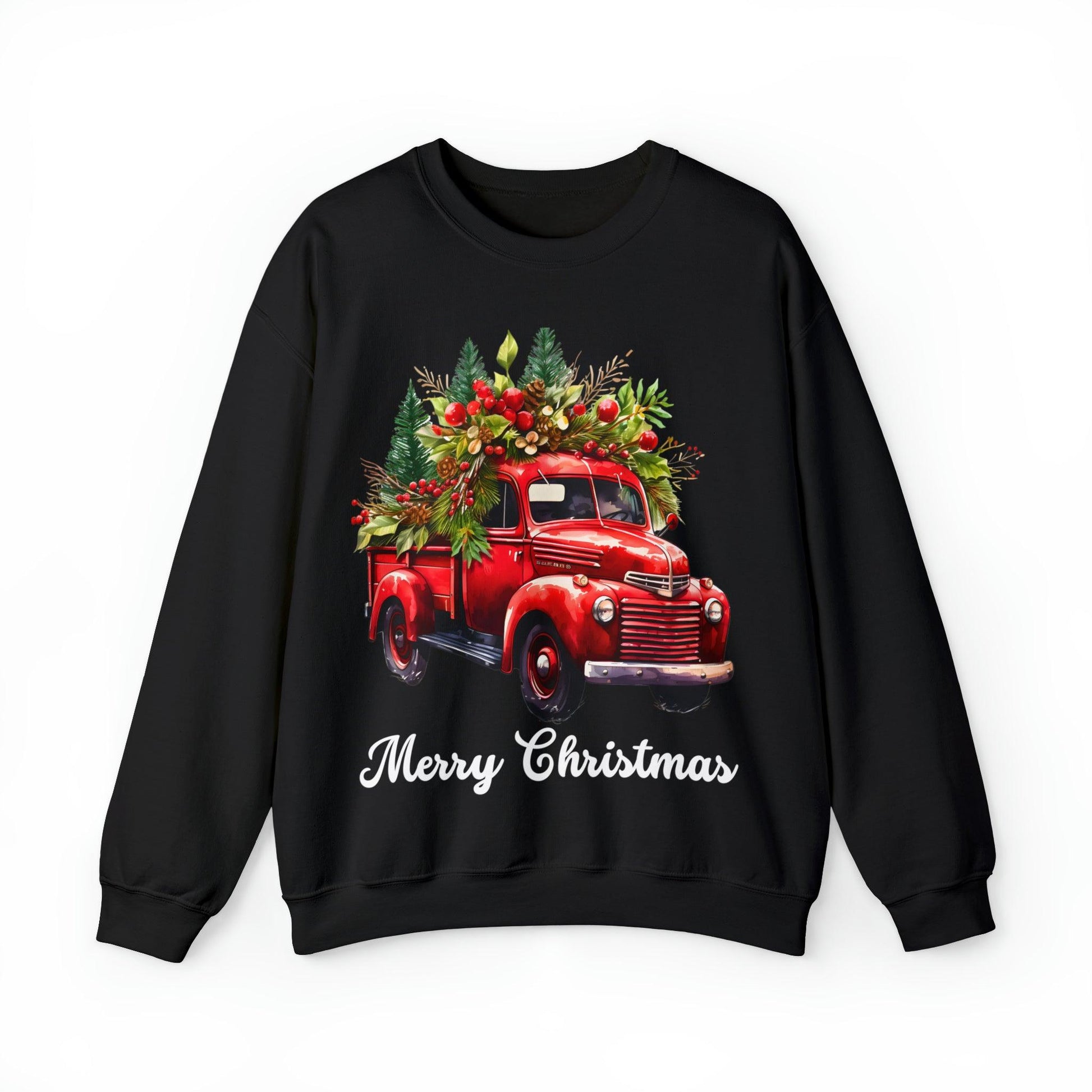 Christmas Tree Sweatshirt Christmas Truck Sweatshirt Christmas Sweater Tree Truck Shirt Christmas Sweatshirt Tree Sweat Pine Tree Pullover - Giftsmojo