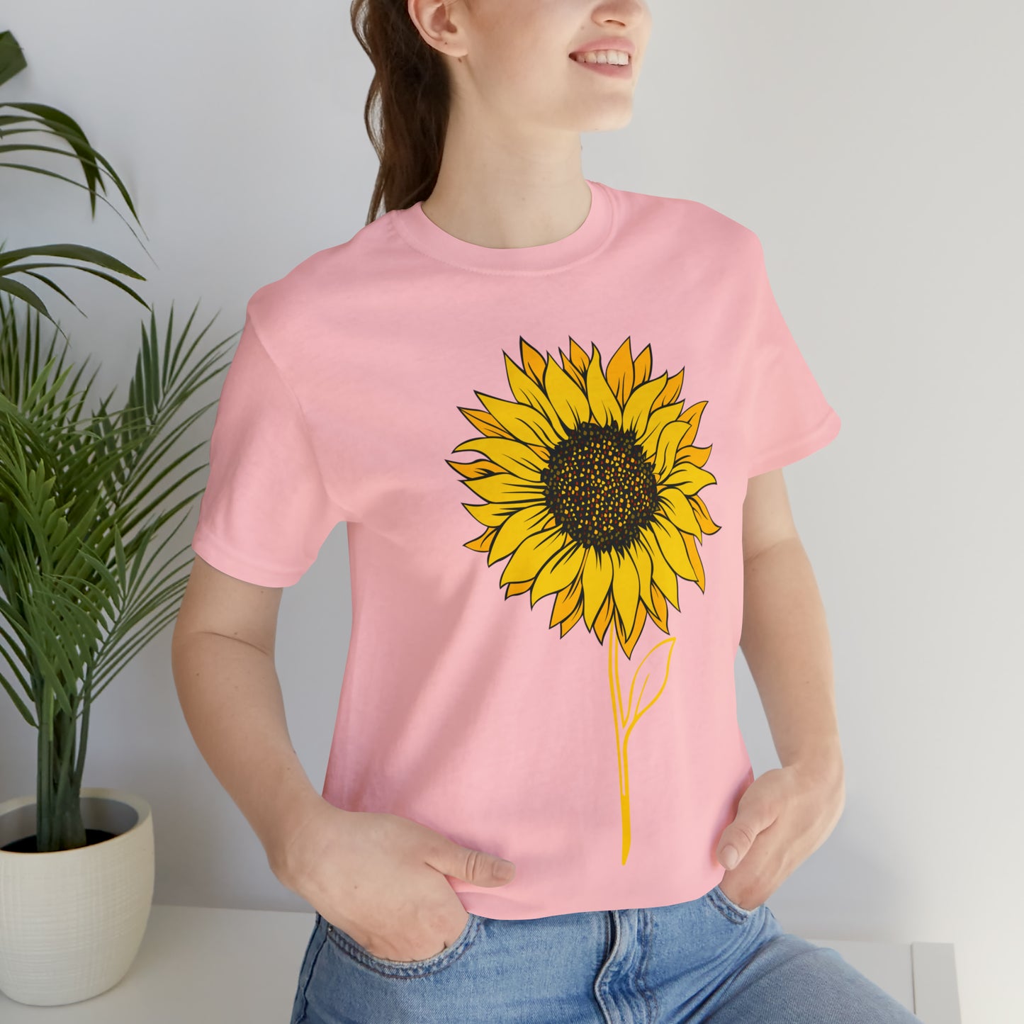 Sunflower Shirt, Floral Tee Shirt, Flower Shirt, Garden Shirt, Womens Fall Summer Shirt Sunshine Tee, Gift for Gardener, Nature love T shirt