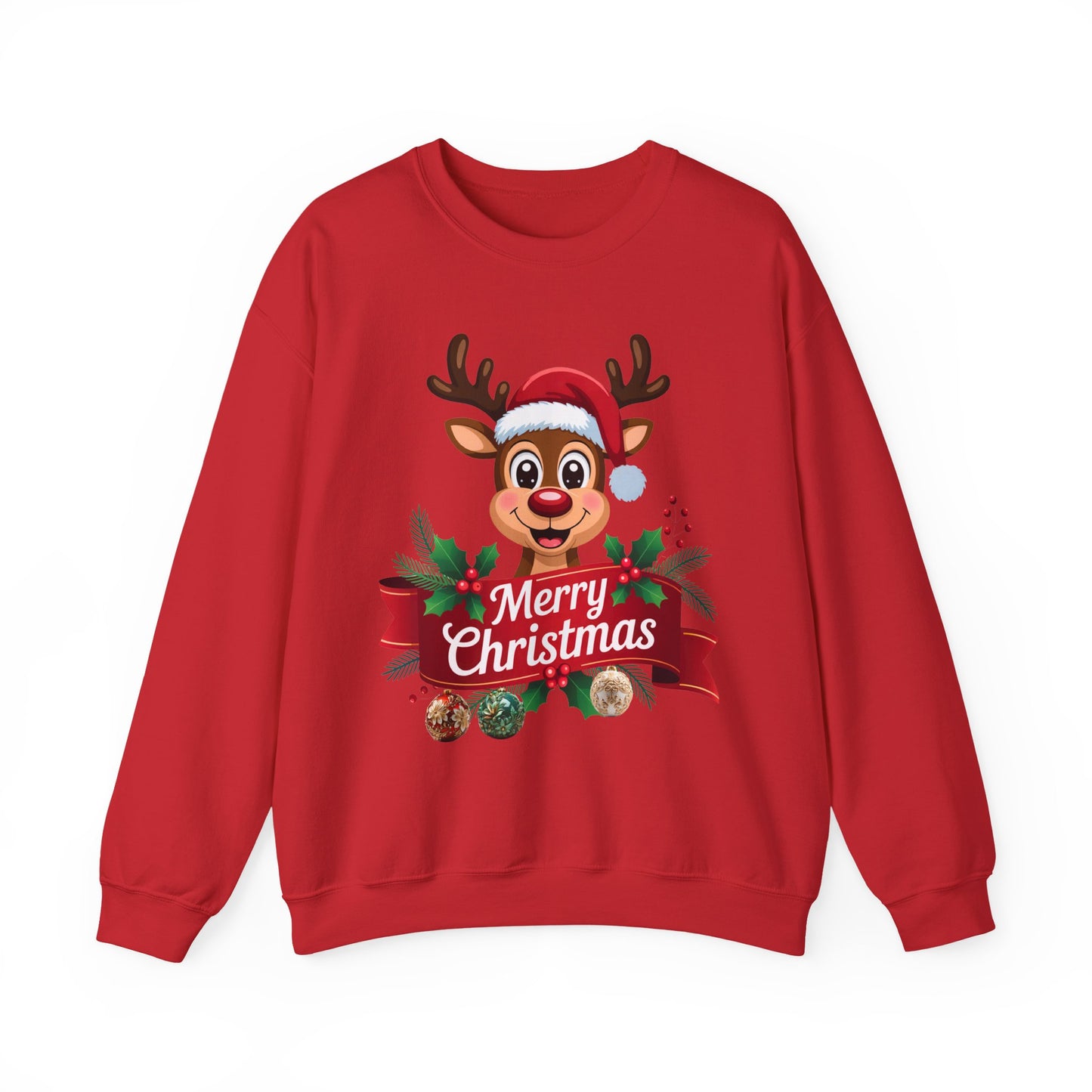 Christmas Reindeer Crewneck Sweatshirt