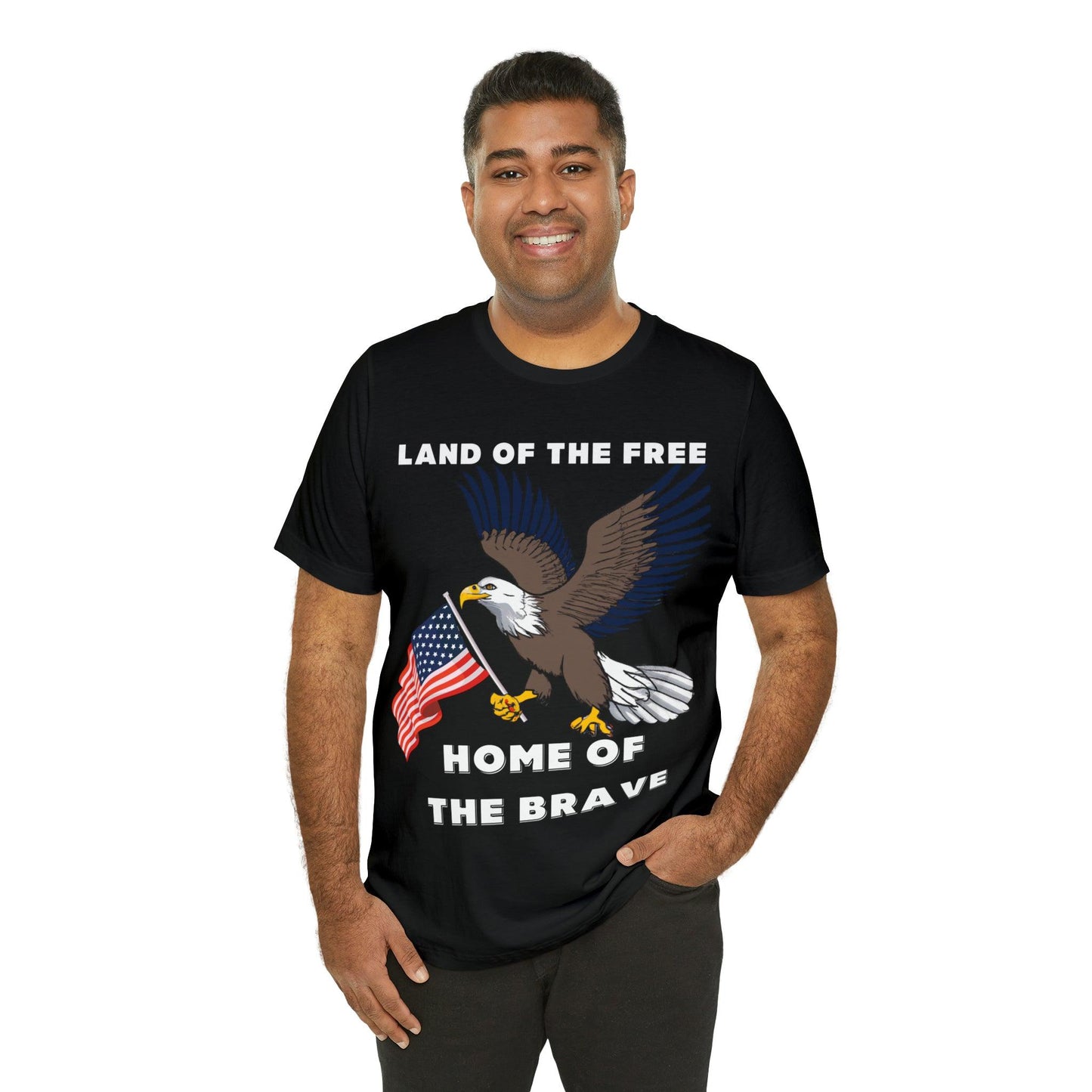 Celebrate Independence Day with Patriotic Shirts: Land of the free, Home of the Brave Shirt for Women and Men - Giftsmojo