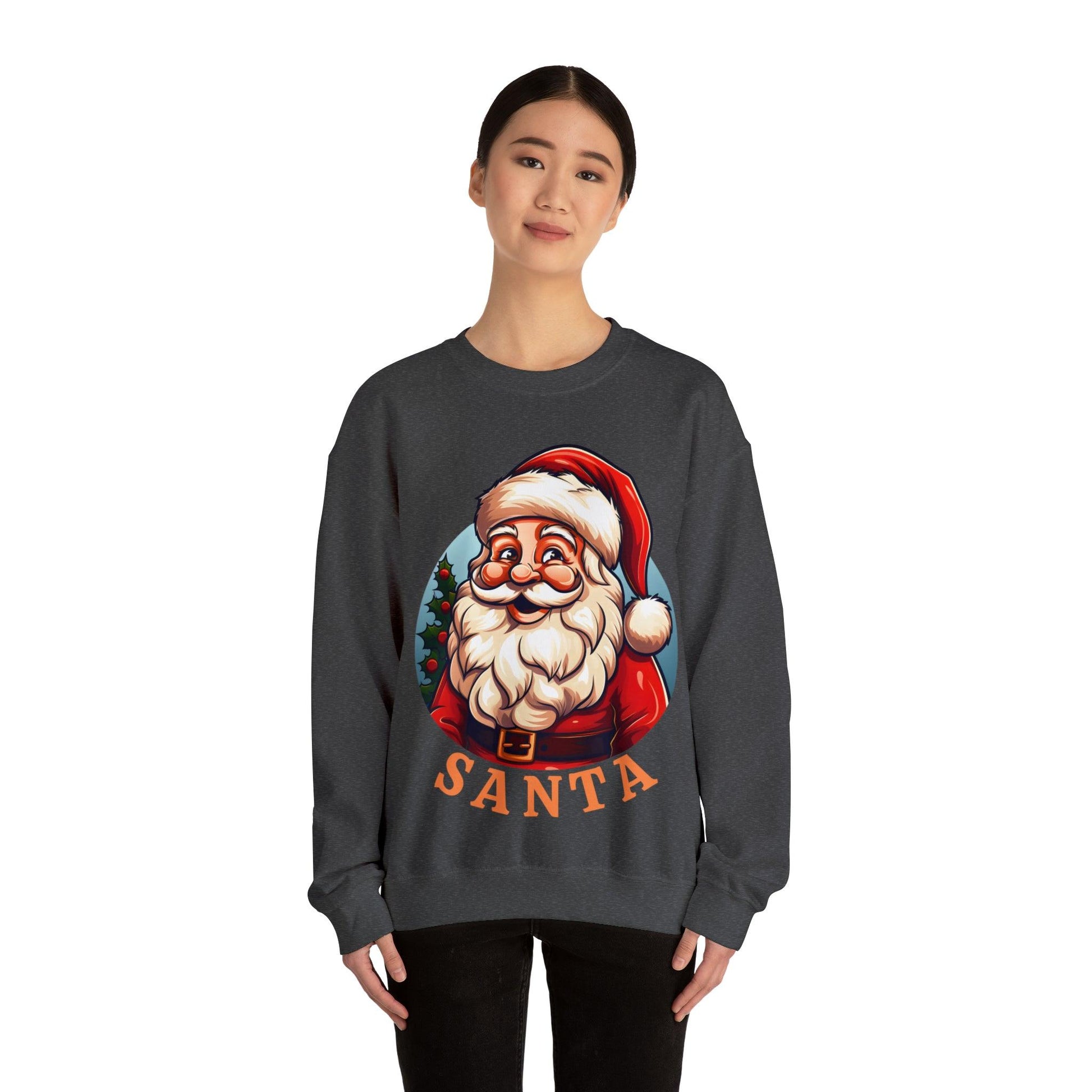 Christmas Santa Sweatshirt Santa Sweater Christmas Sweater Christmas Shirt Santa Claus Shirt Saint Nick - Giftsmojo