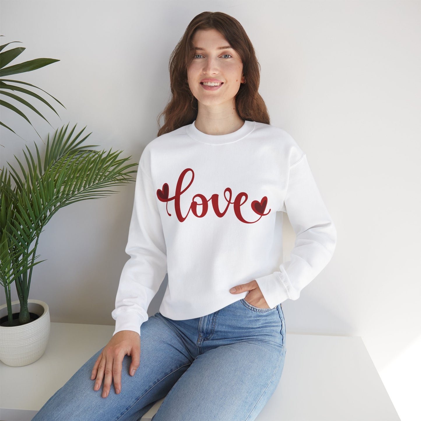 Love Crewneck Sweatshirt - Cozy Unisex Pullover