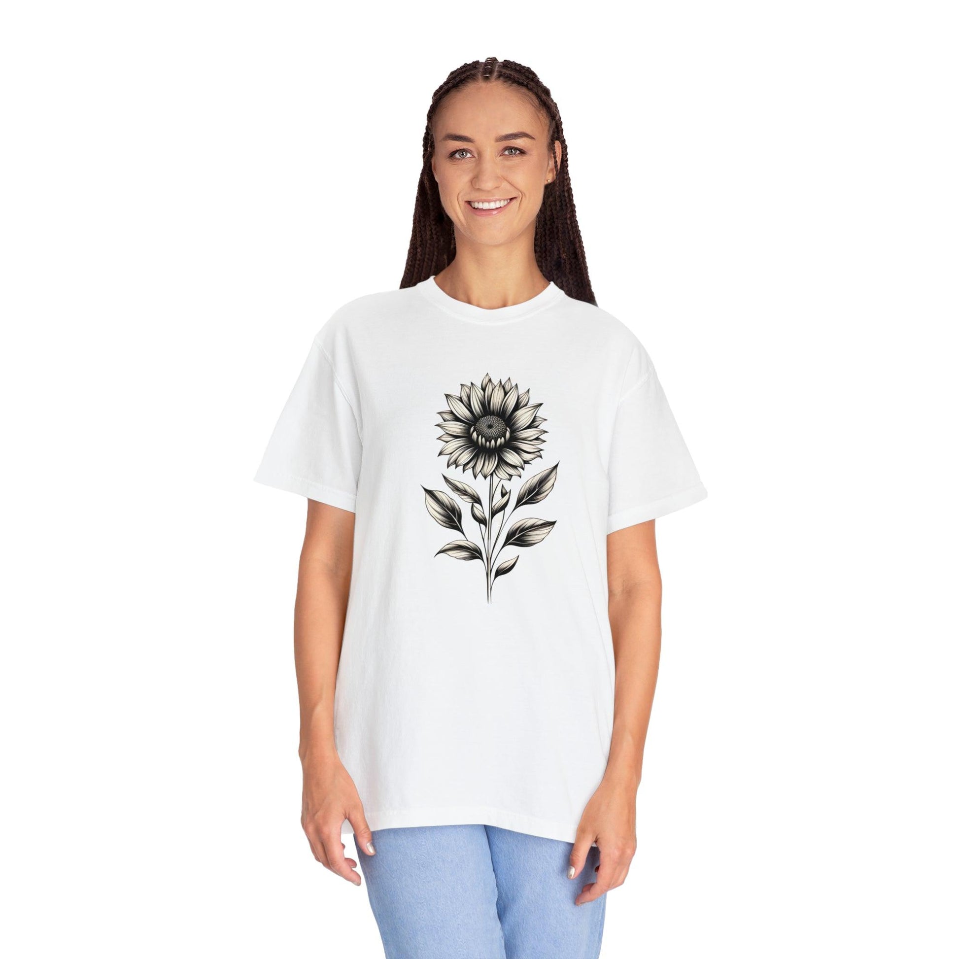 Sunflower Shirt Flower Shirt Aesthetic, Floral Graphic Tee Floral Shirt Flower T-shirt, Wild Flower Shirt Gift For Her Wildflower T-shirt - Giftsmojo