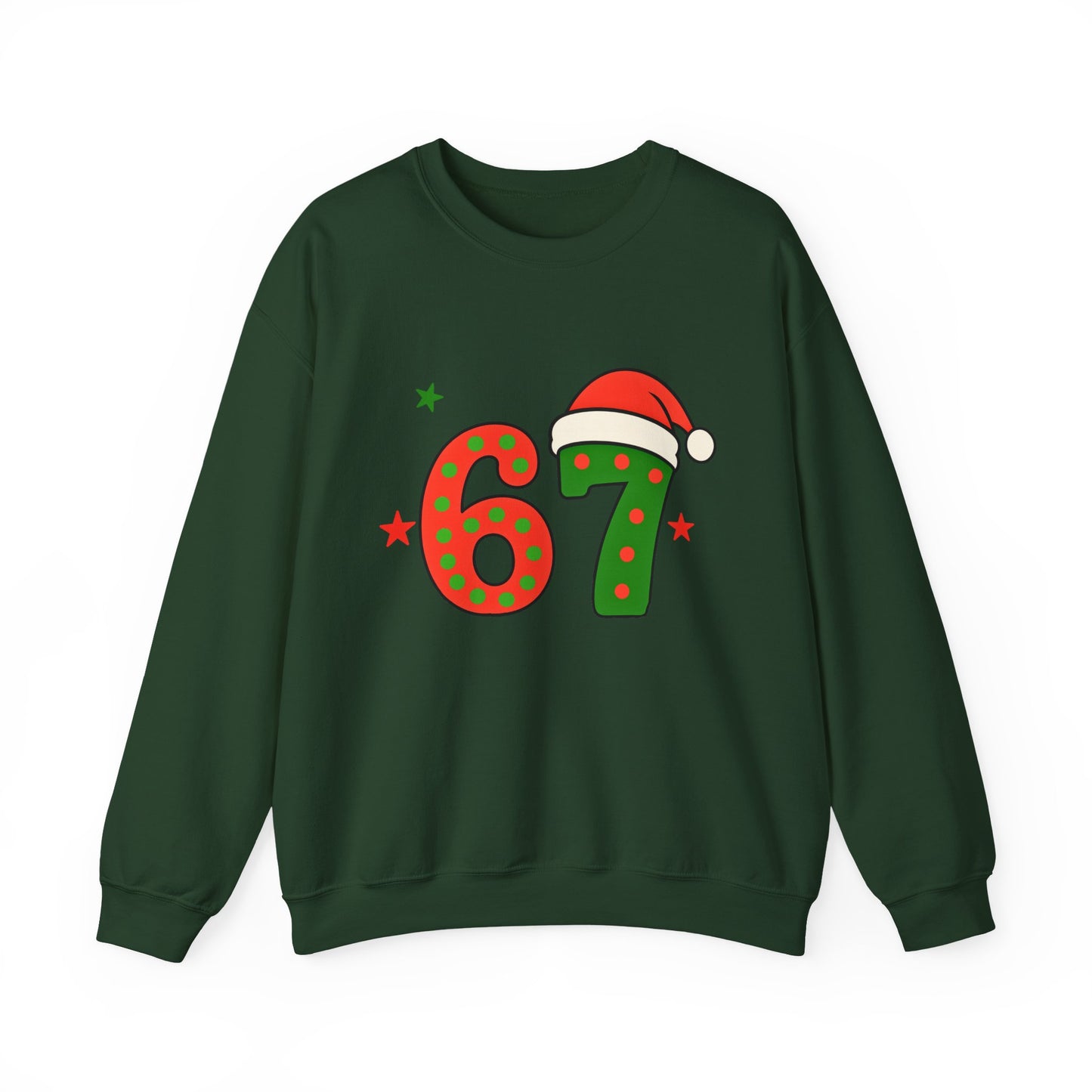 Funny Six Seven Santa Hat Sweatshirt