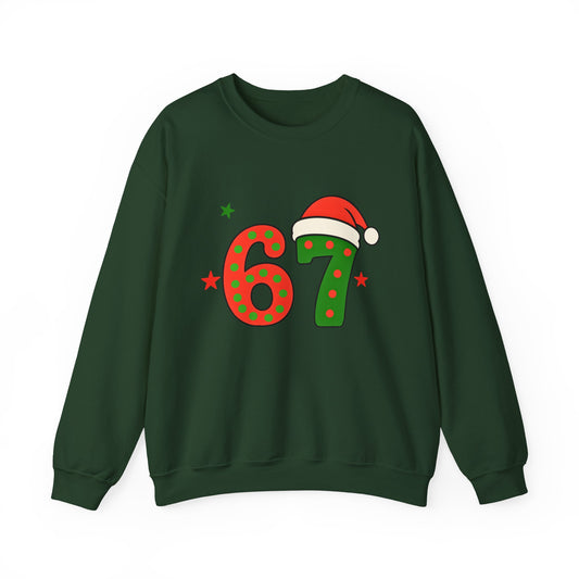Funny Six Seven Santa Hat Sweatshirt