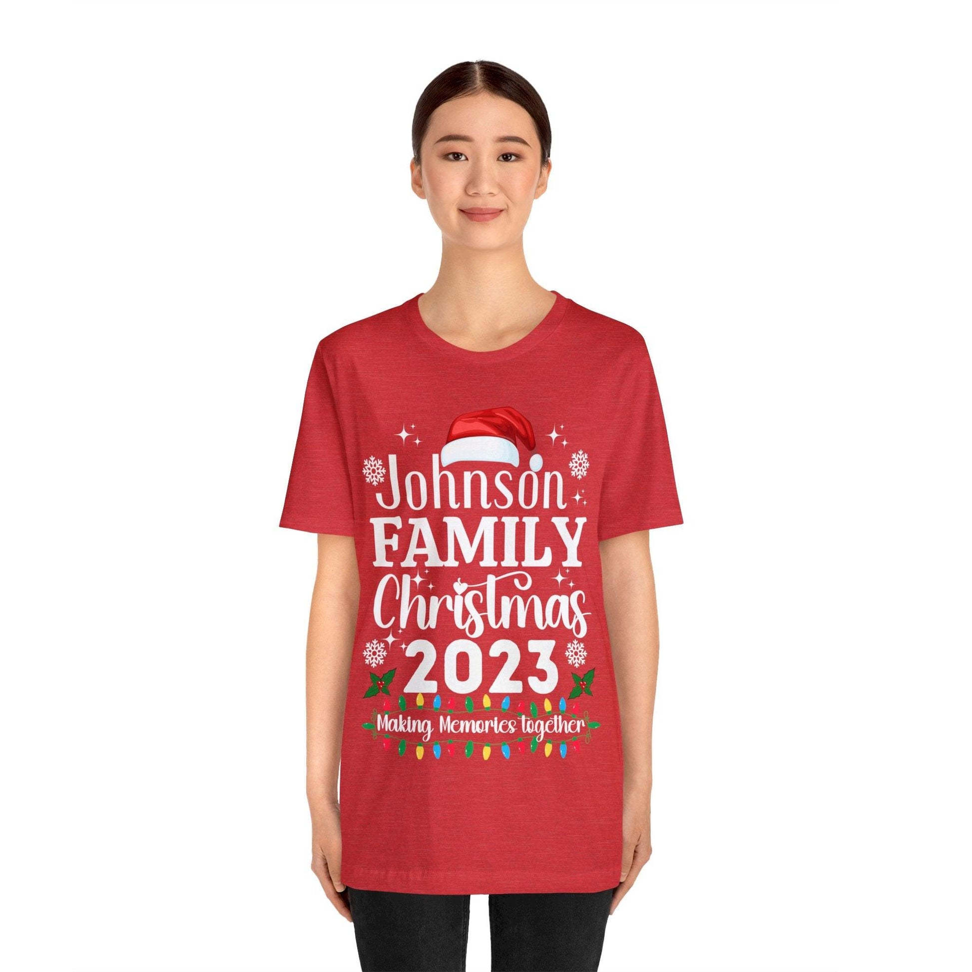 Personalized Christmas Family Matching Shirt, Family Christmas Shirt, Christmas Family Shirt, Custom Group Shirt, Christmas Shirt - Giftsmojo