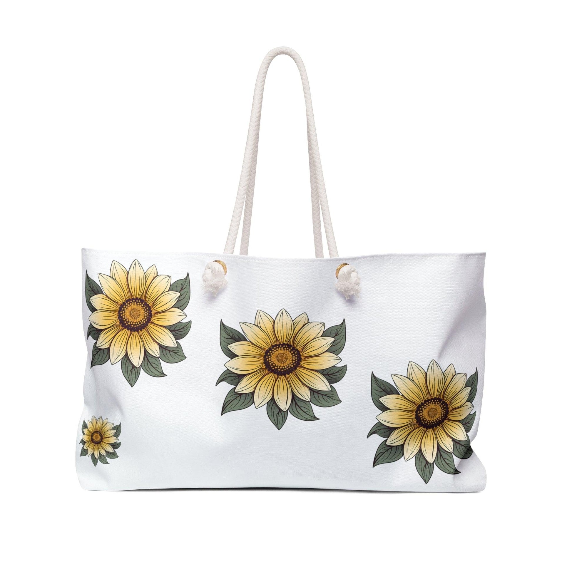 Sunflower Weekender Bag Bridesmaid Tote Bags, Maid of Honor Tote Floral Tote Bag Bridal Party Bridesmaid Gifts Hand Bags bag s, ba g, bagged gift - Giftsmojo