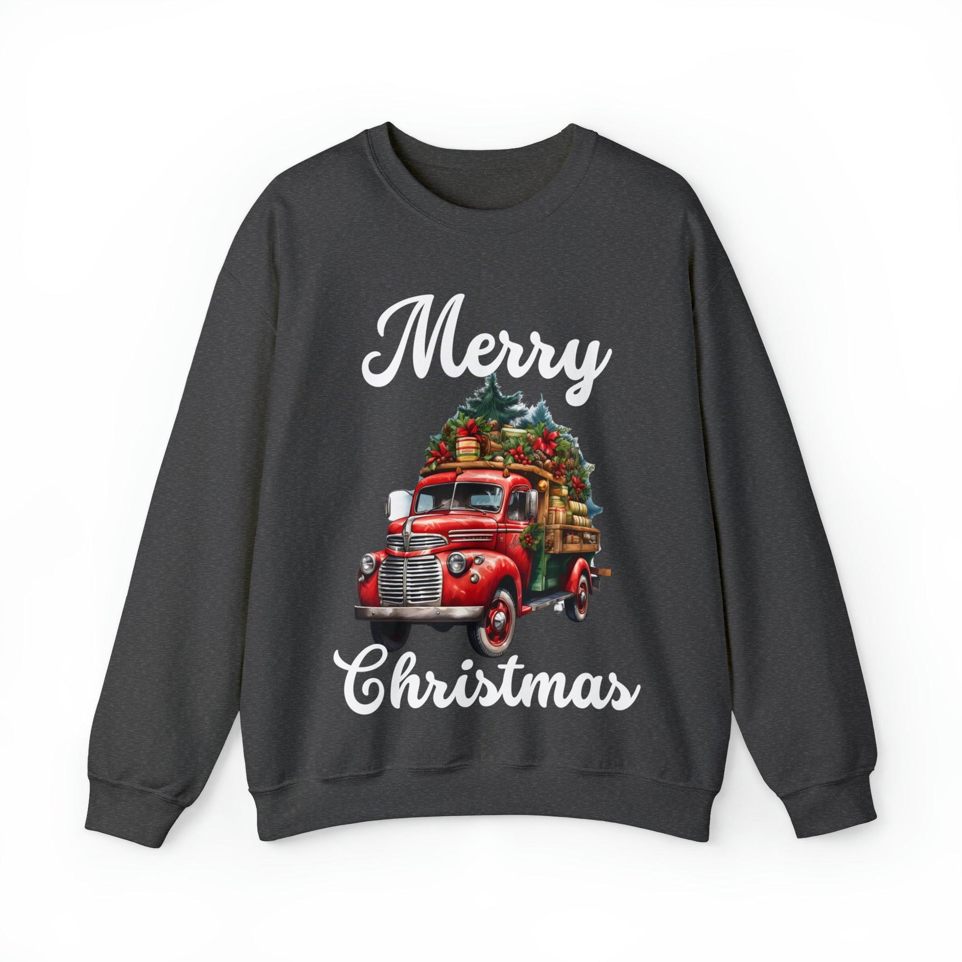 Christmas Tree Truck Sweatshirt Christmas Truck Sweatshirt Christmas Sweater Tree Truck Shirt Christmas Sweatshirt Tree Sweat Pine Tree Pullover - Giftsmojo