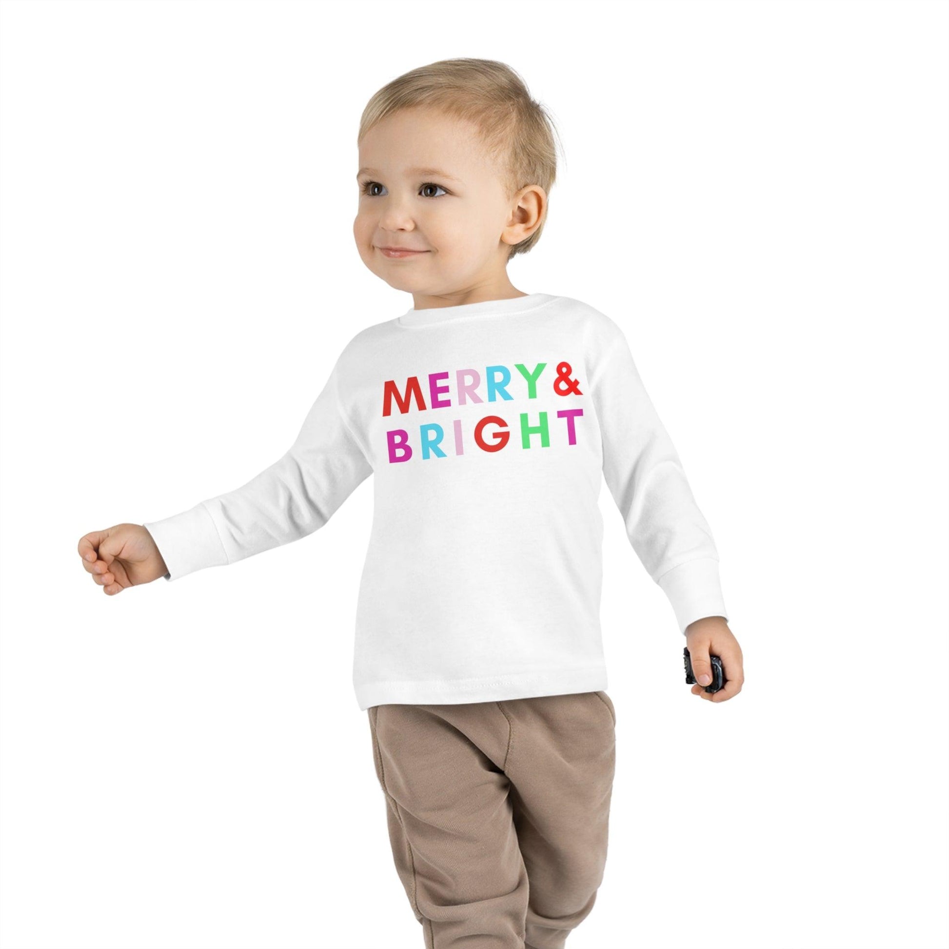 Toddler Christmas Shirt Toddler Christmas Long Sleeve Tee Kids Christmas Gift - Giftsmojo