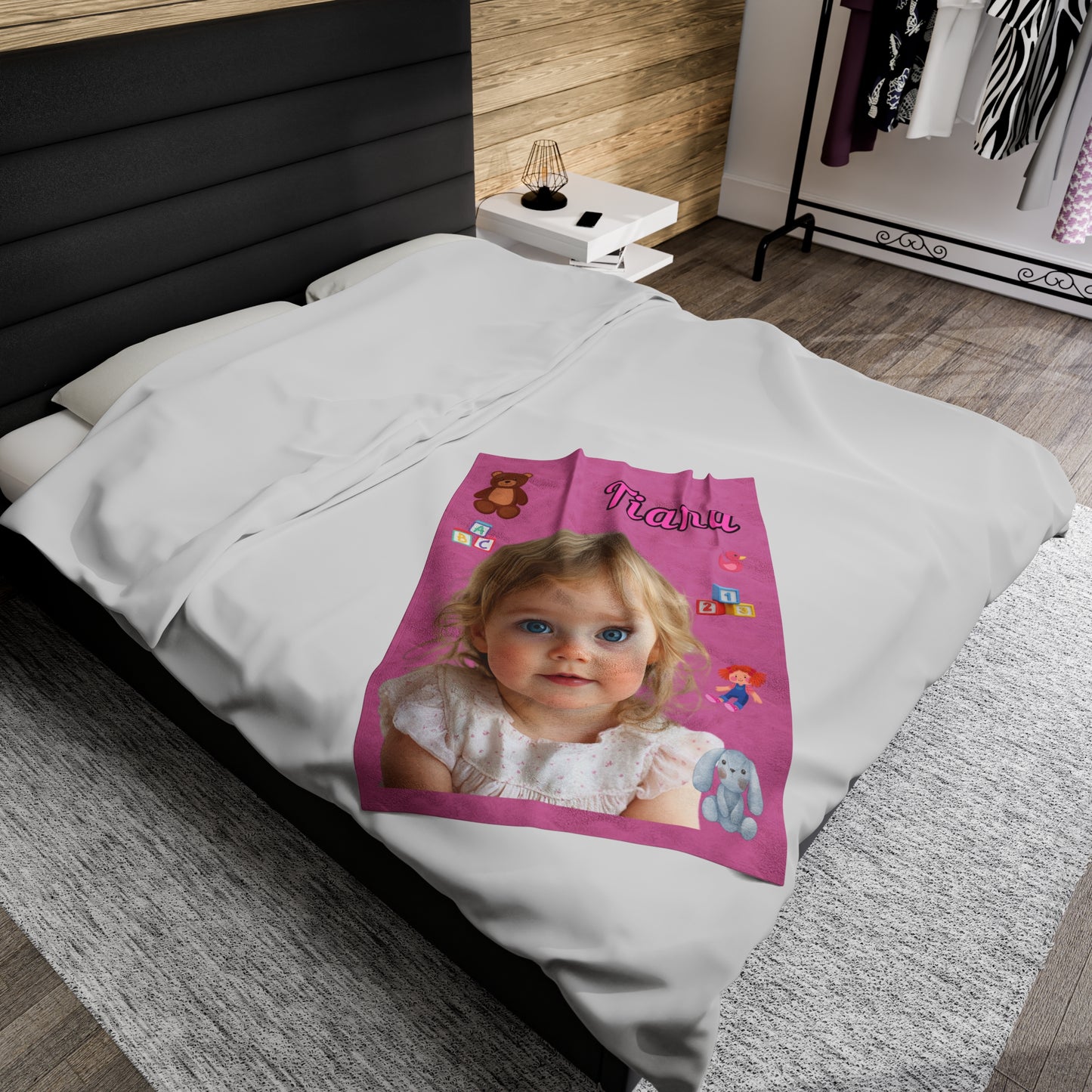 Personalized Kids Plush Blanket