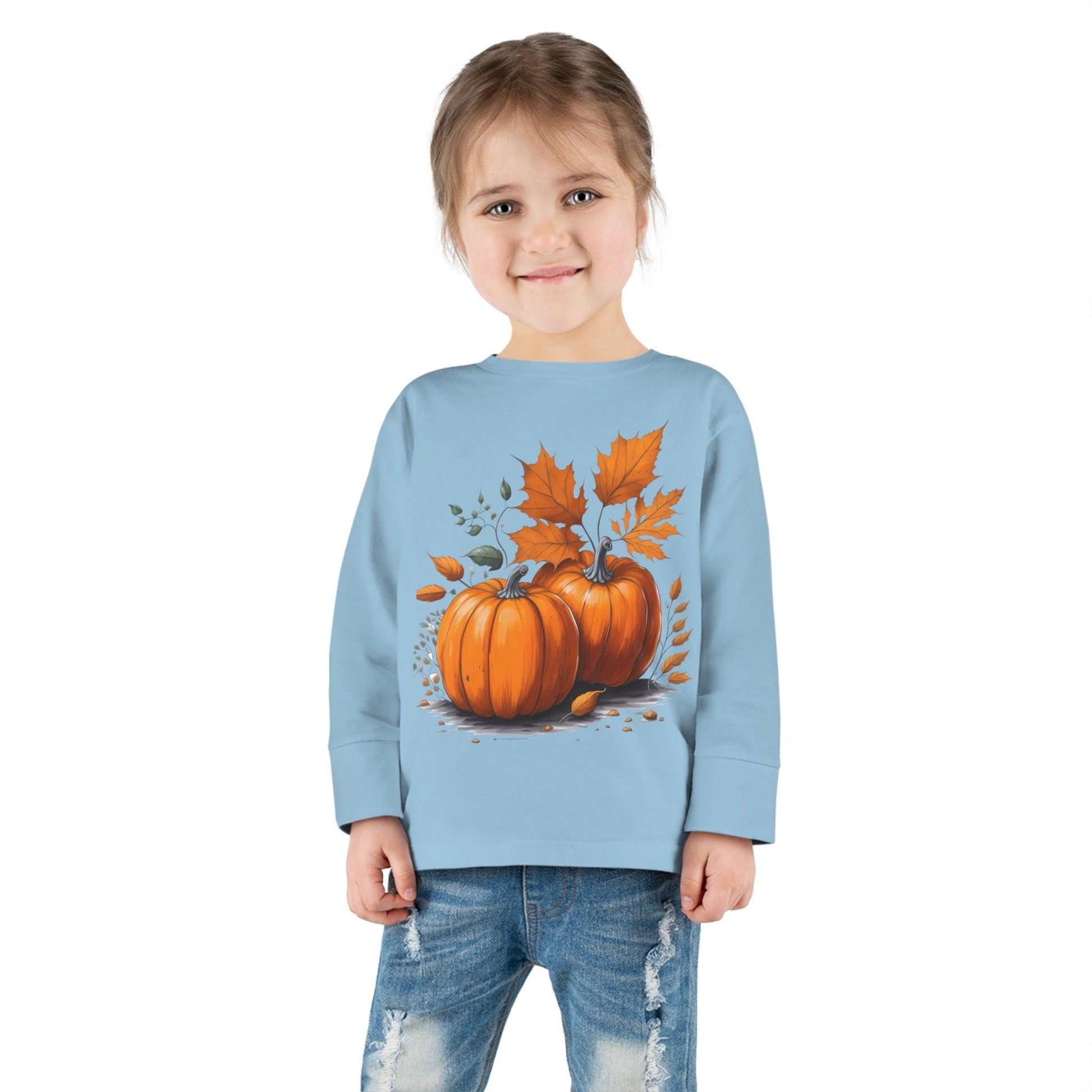 Kids Halloween Pumpkin Shirt Fall Shirt Kids Halloween Costume Kids Trick or Treat Outfit for Halloween - Giftsmojo