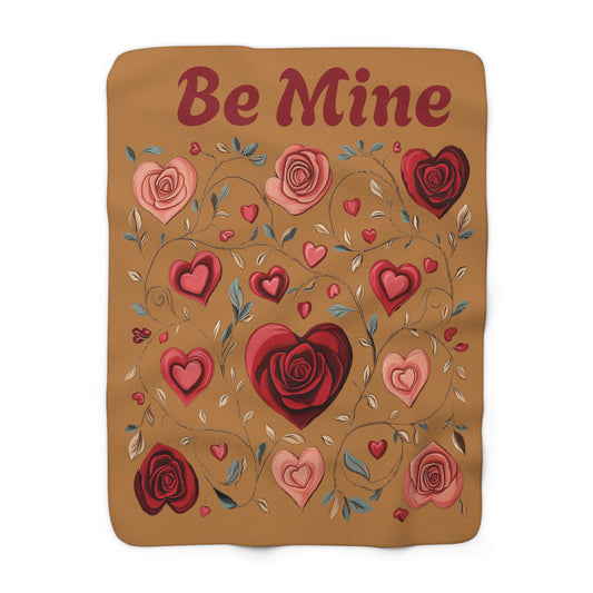 Sherpa Fleece Valentine's Day Blanket