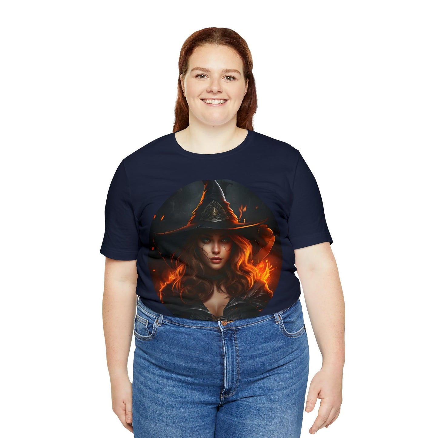 Spooky Witch Costume Spooky Season Vintage Halloween Shirt Moon Goddess Witch Shirt Halloween Costume Witch Shirt Women Halloween Party Tee - Giftsmojo