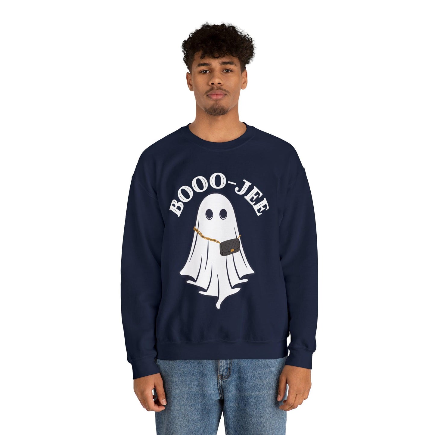 Booo-Jee Halloween Sweatshirt, Boo Halloween Sweatshirt, Spooky Ghost Sweatshirt, Boo Jee Shirt, Halloween Ghost Sweatshirt, Halloween Boo Shirt - Giftsmojo