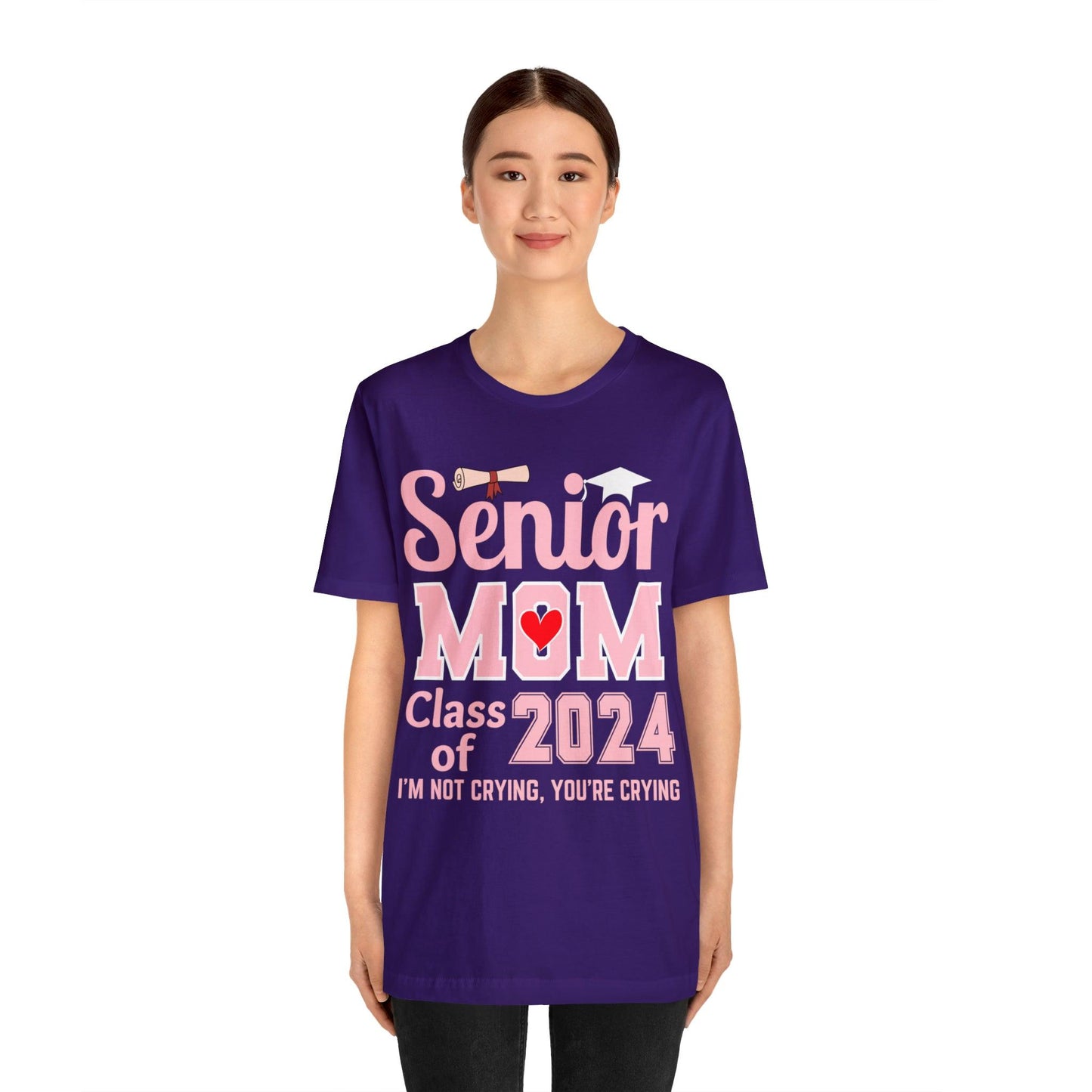 Senior Mom Class of 2024 T-Shirt Pink, Proud Senior Mom Shirt, Gift for Graduate, Graduation 2024 Family Shirt 2024 Senior Mom - Giftsmojo