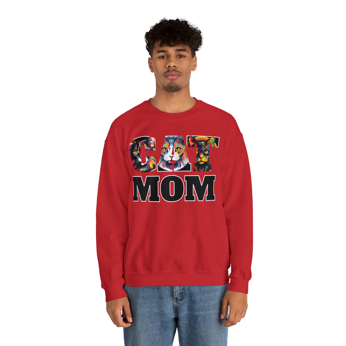 Cat Mom Sweatshirt Cat Sweatshirt Cat Crewneck Sweatshirt Cat Mom Gift Cat Lover Gift Cat Mama Shirt Cat Lover Sweater Animal Lover Gift