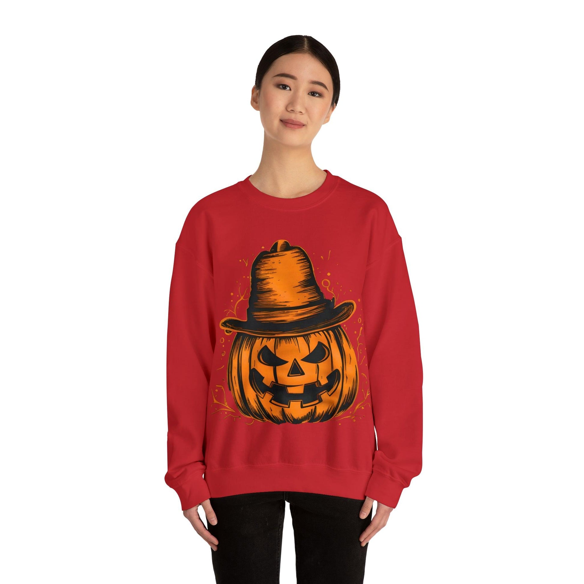 Scary Jack O Lantern Retro Halloween Sweatshirt: A Spooky Classic - Giftsmojo