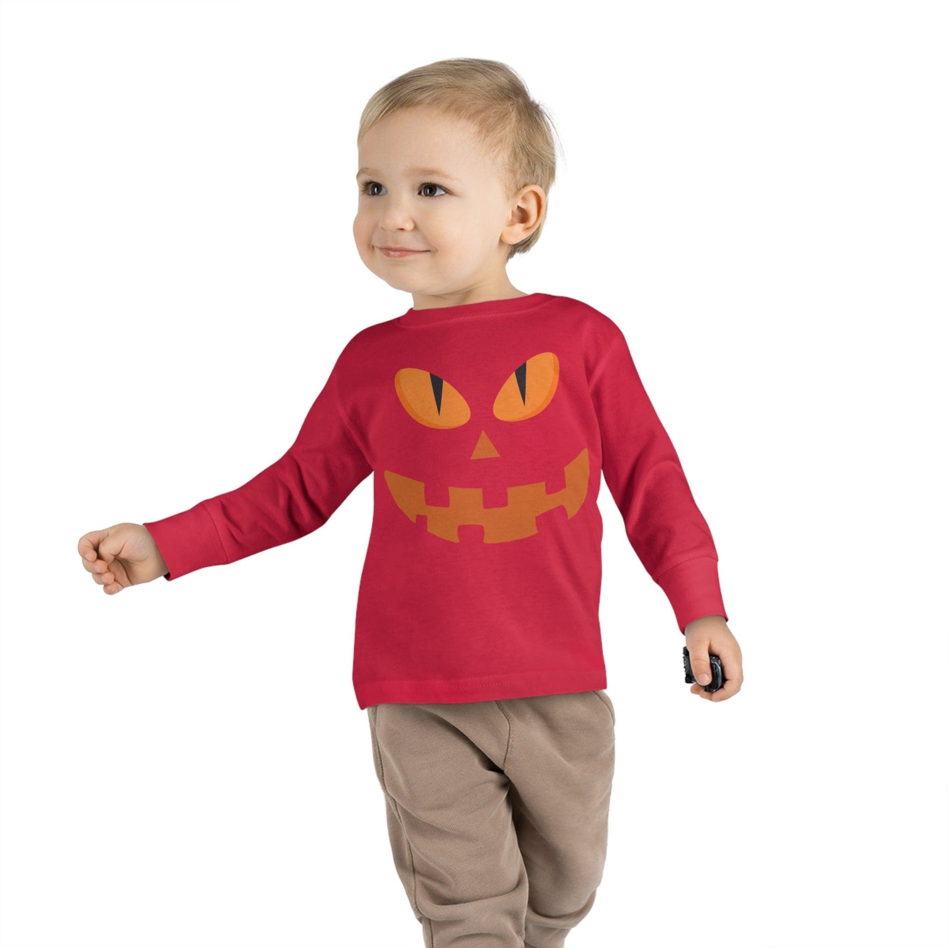 Kids Jack O Lantern Shirt Kids Halloween Pumpkin Face Shirt Kids Halloween Shirt Kids Long Sleeve Trick or Treat Outfit for Halloween - Giftsmojo