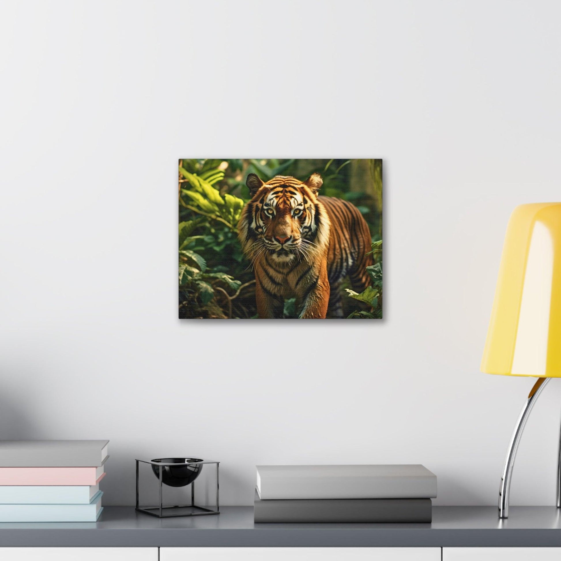 Tiger In Nature Art Canvas Gallery Wraps Tiger Print Large Canvas Art Animal Wall Art minimalist Wall Art Lover Gift - Giftsmojo